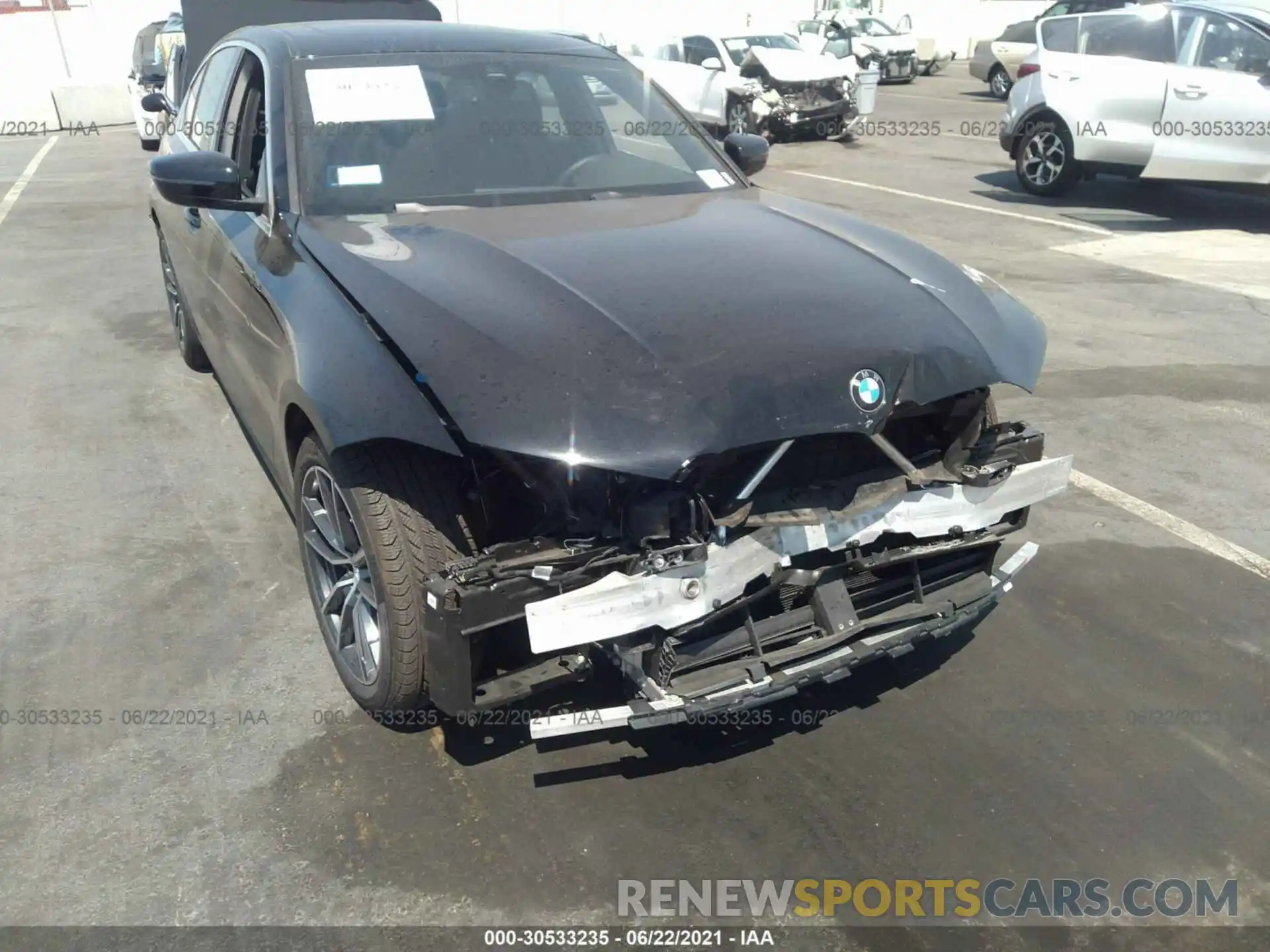 6 Photograph of a damaged car 3MW5R1J05M8B50081 BMW 3 SERIES 2021