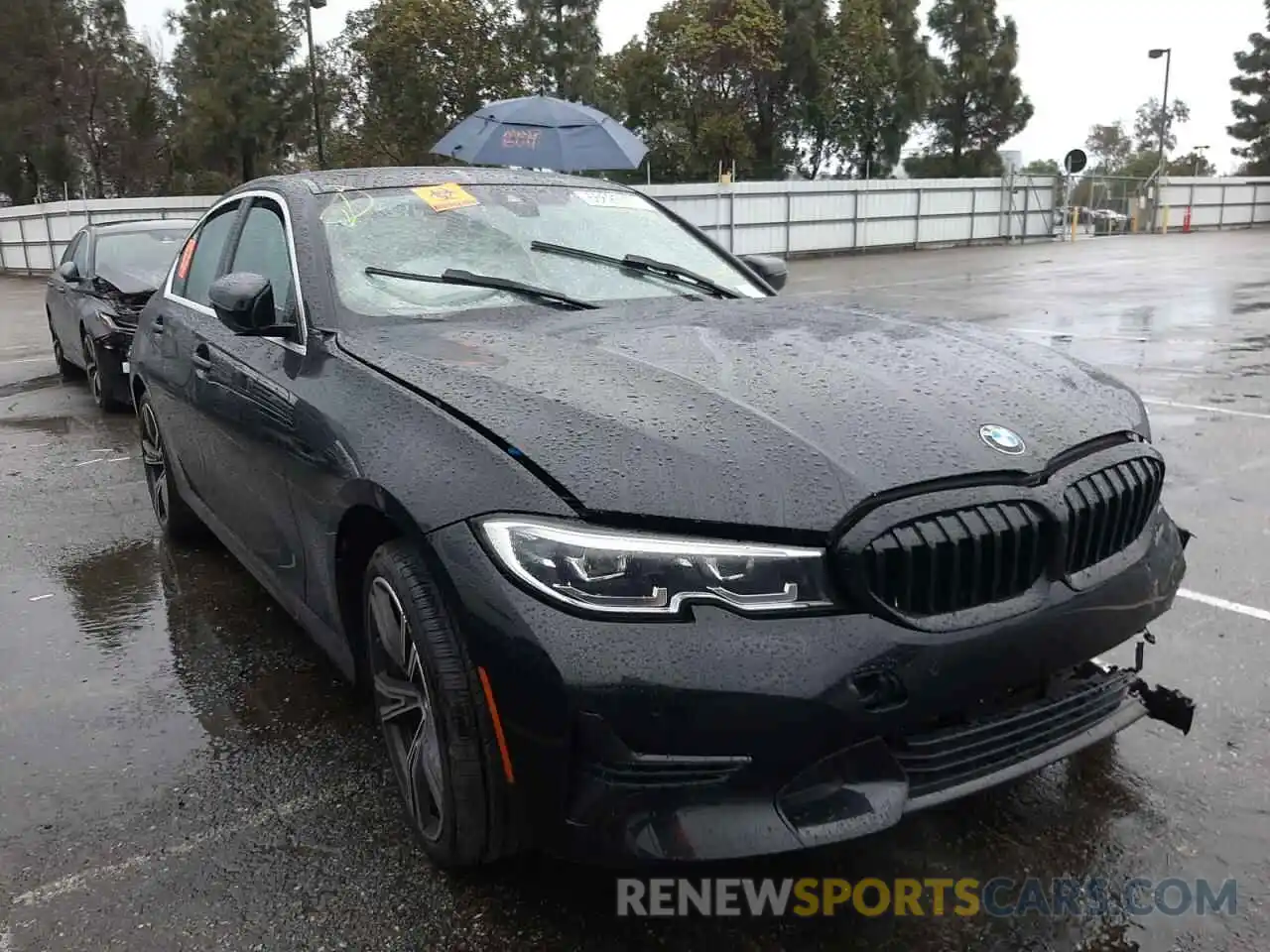 1 Photograph of a damaged car 3MW5R1J05M8B76616 BMW 3 SERIES 2021