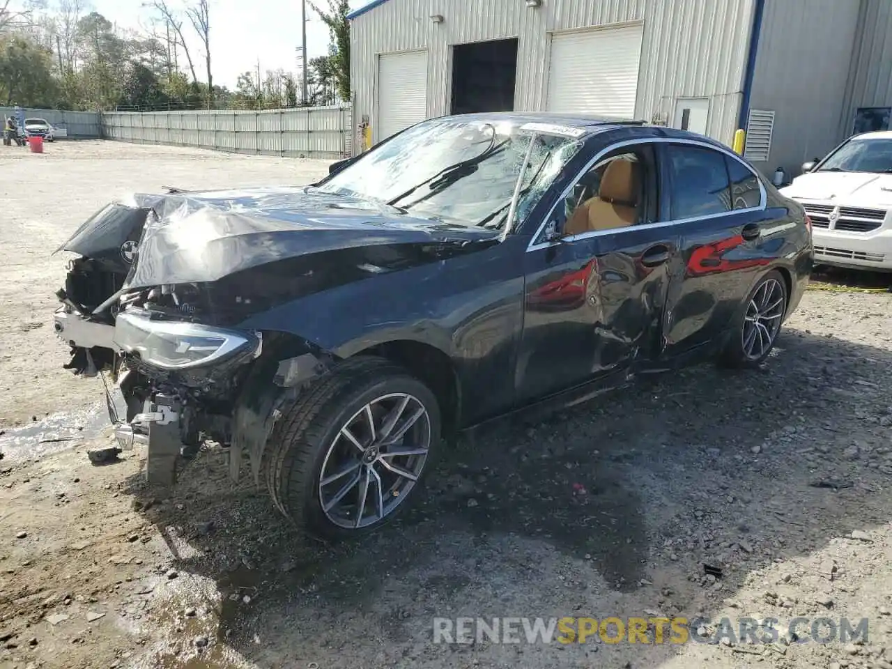 1 Photograph of a damaged car 3MW5R1J06M8B62630 BMW 3 SERIES 2021