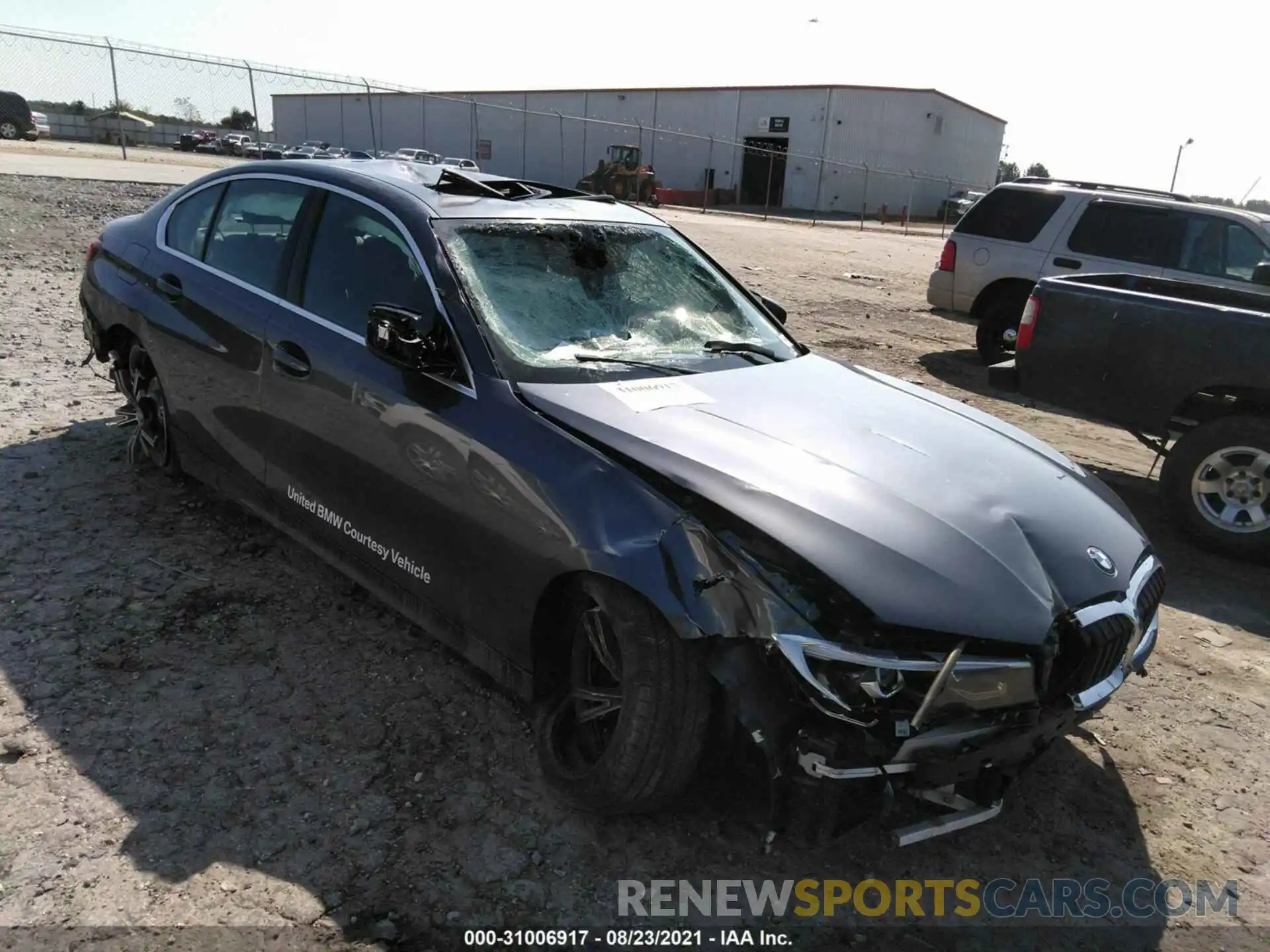 1 Photograph of a damaged car 3MW5R1J06M8B77631 BMW 3 SERIES 2021