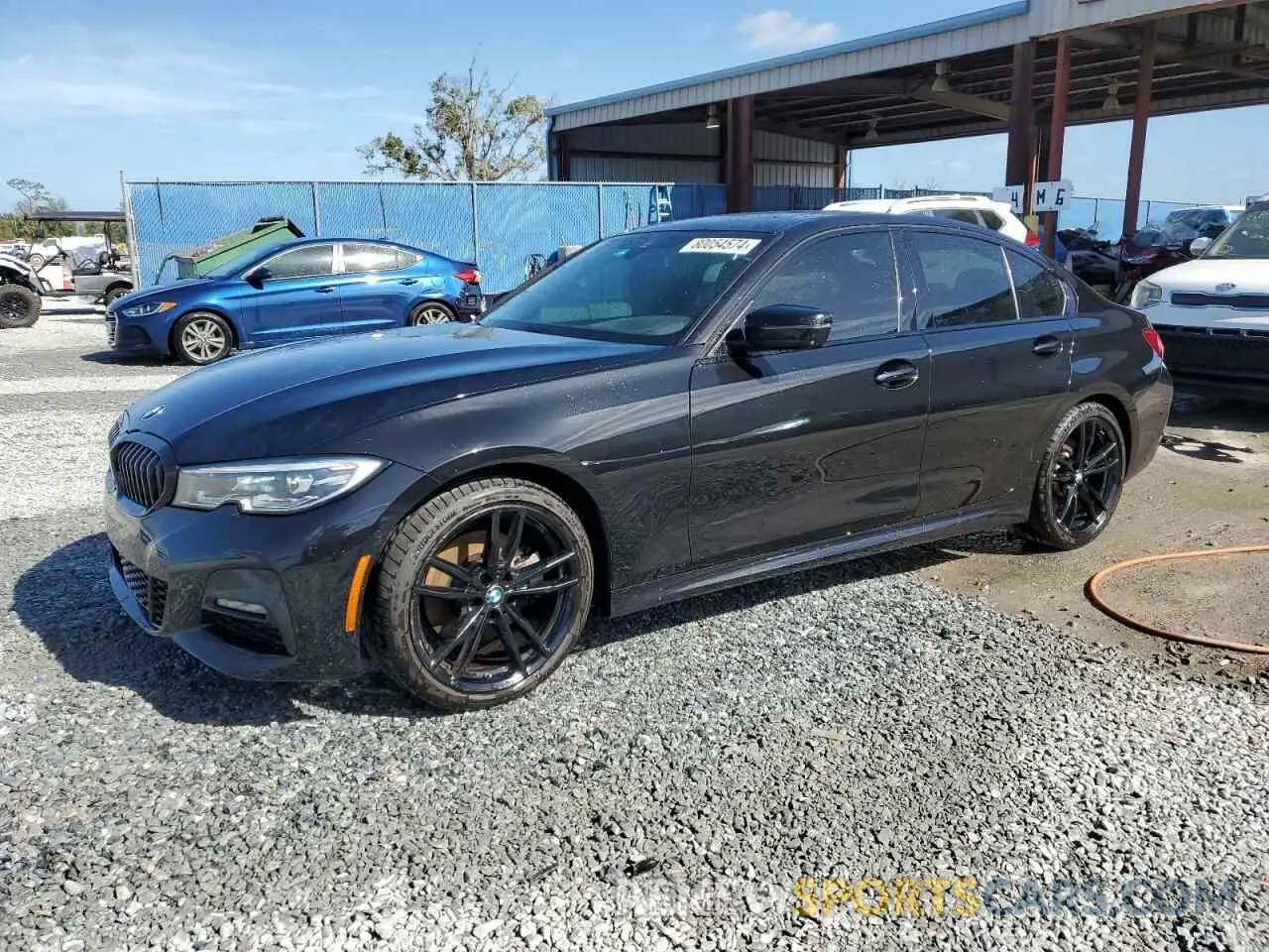 1 Photograph of a damaged car 3MW5R1J06M8B99824 BMW 3 SERIES 2021