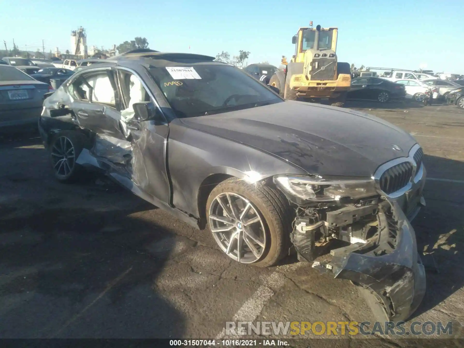 1 Photograph of a damaged car 3MW5R1J06M8C03998 BMW 3 SERIES 2021