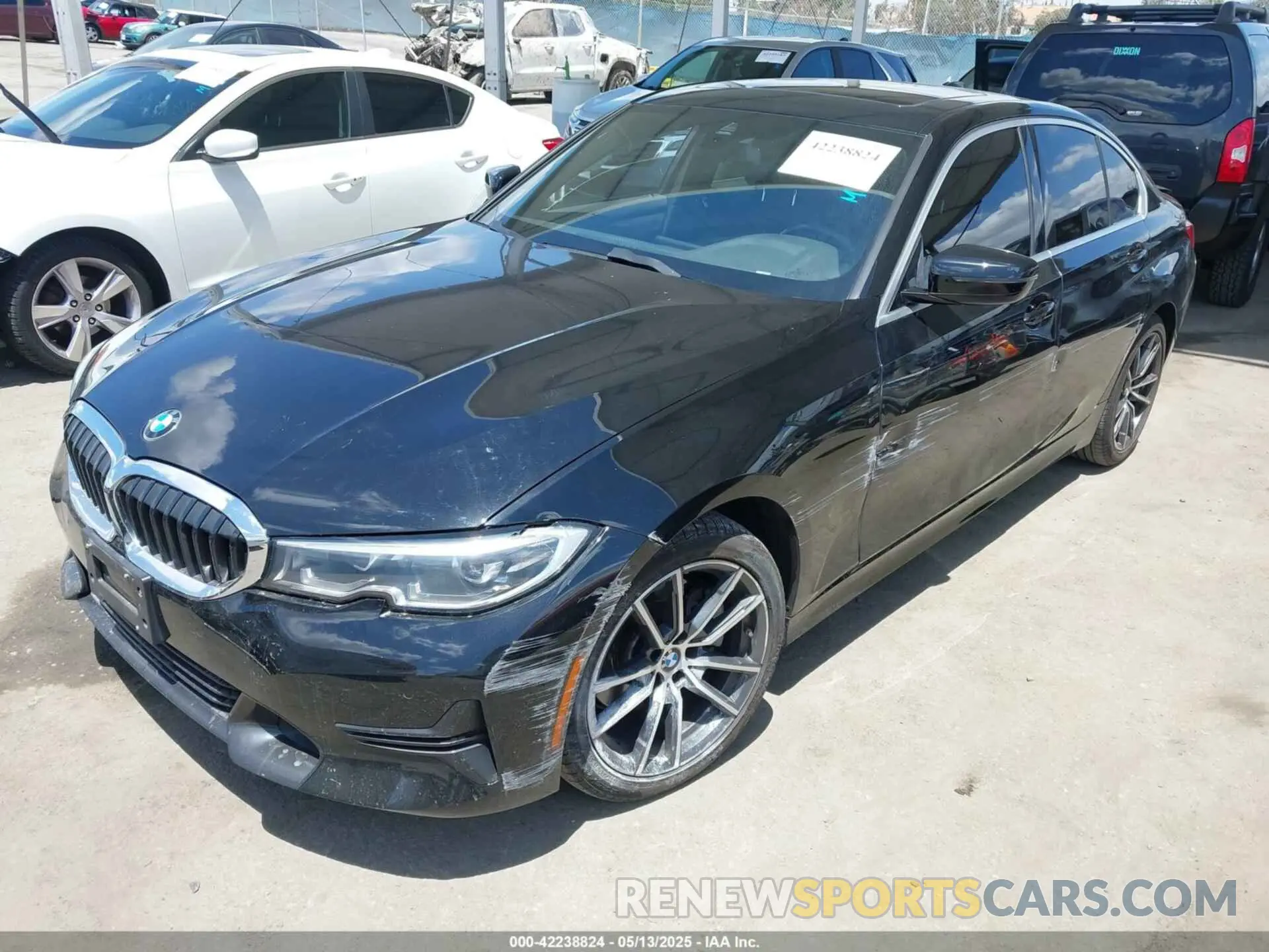 2 Photograph of a damaged car 3MW5R1J07M8B83681 BMW 3 SERIES 2021