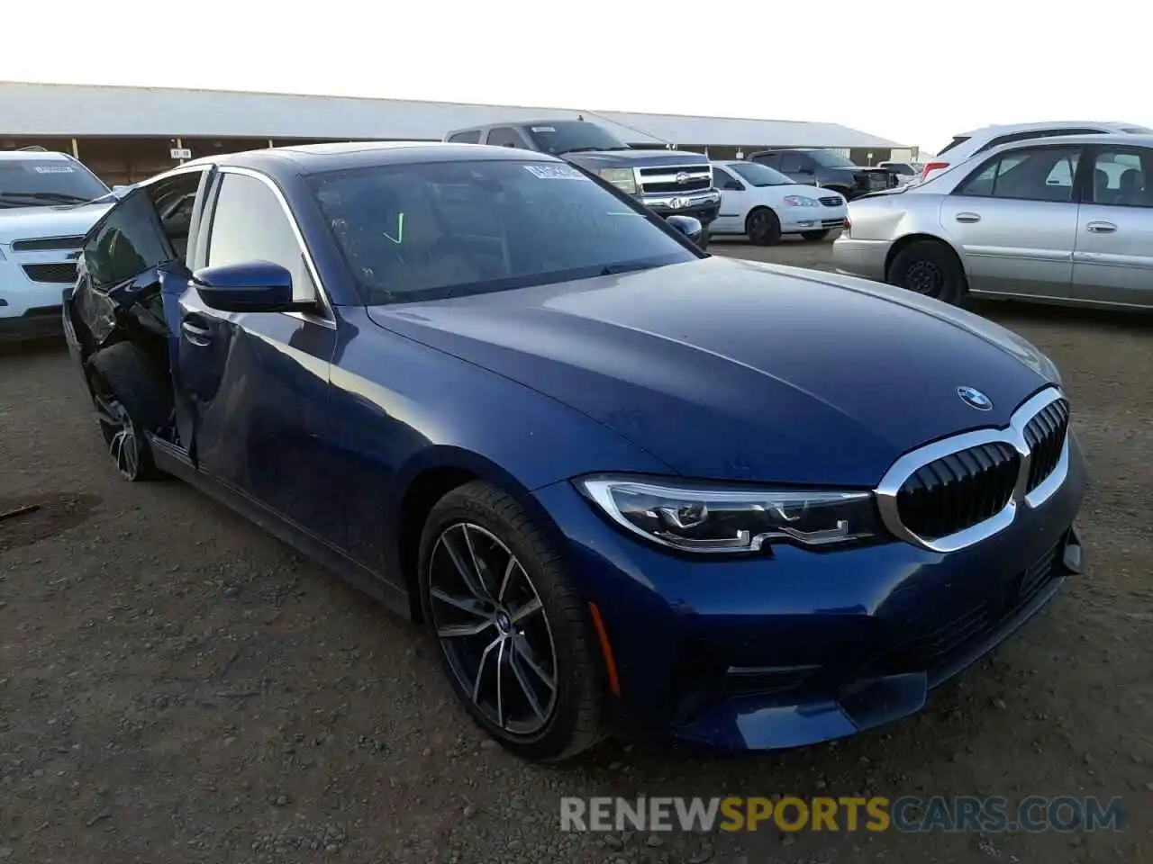 1 Photograph of a damaged car 3MW5R1J07M8B89688 BMW 3 SERIES 2021