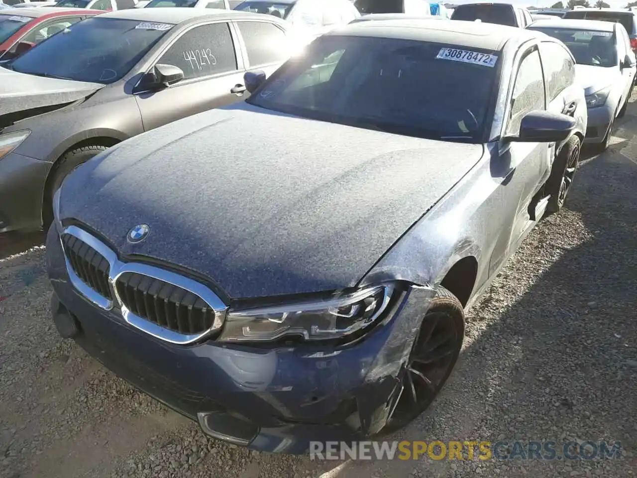 2 Photograph of a damaged car 3MW5R1J07M8C21295 BMW 3 SERIES 2021