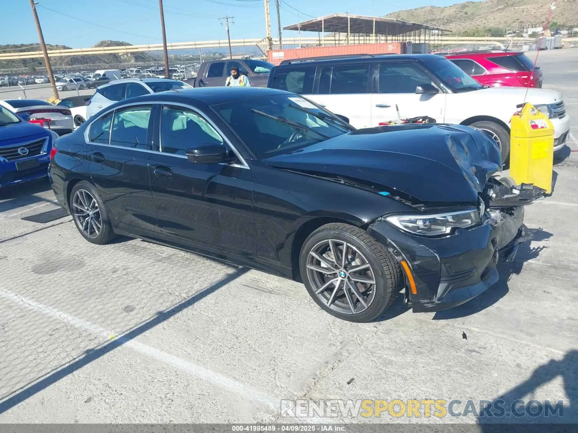 1 Photograph of a damaged car 3MW5R1J08M8B59664 BMW 3 SERIES 2021