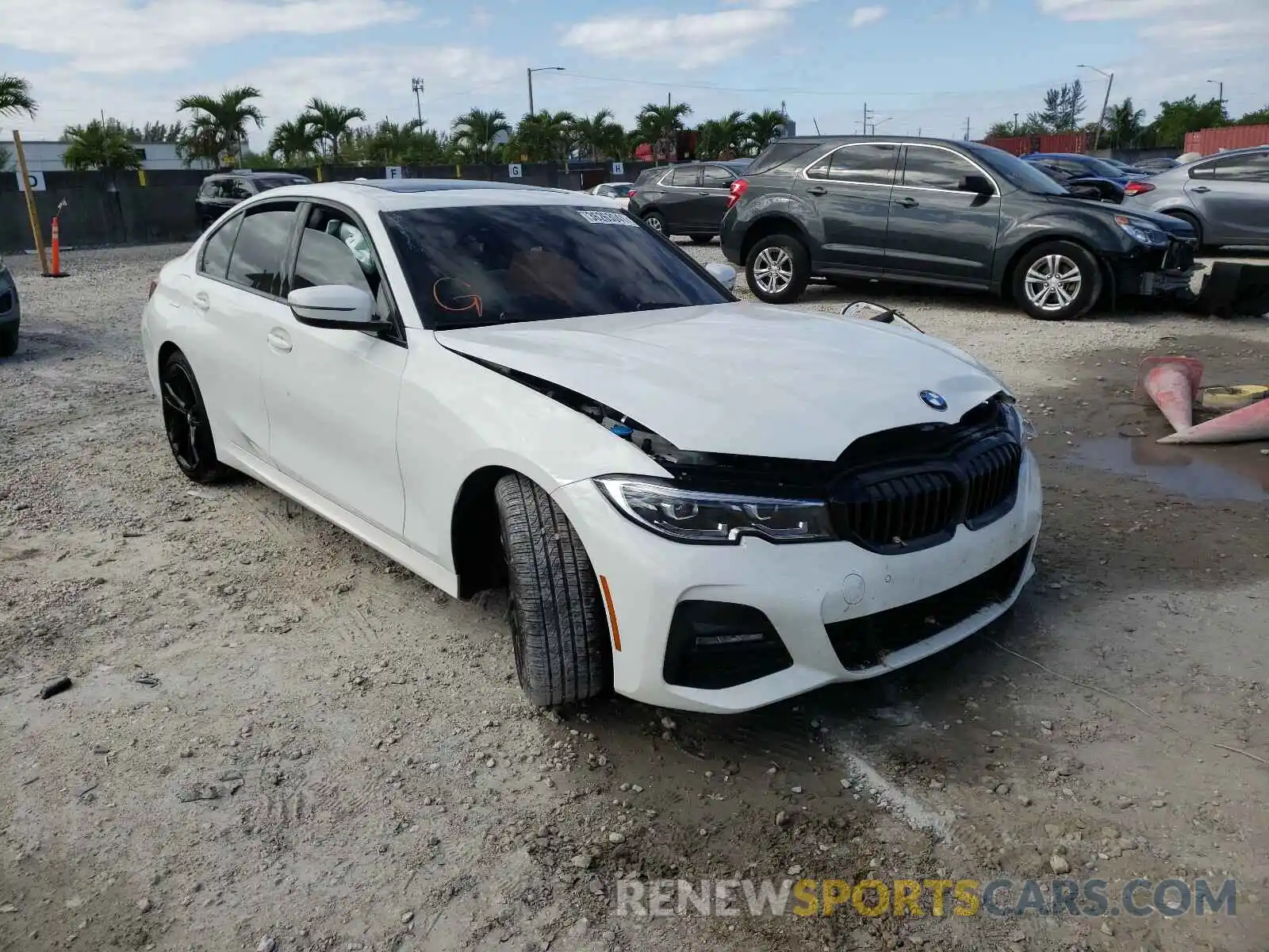 1 Photograph of a damaged car 3MW5R1J08M8B66601 BMW 3 SERIES 2021