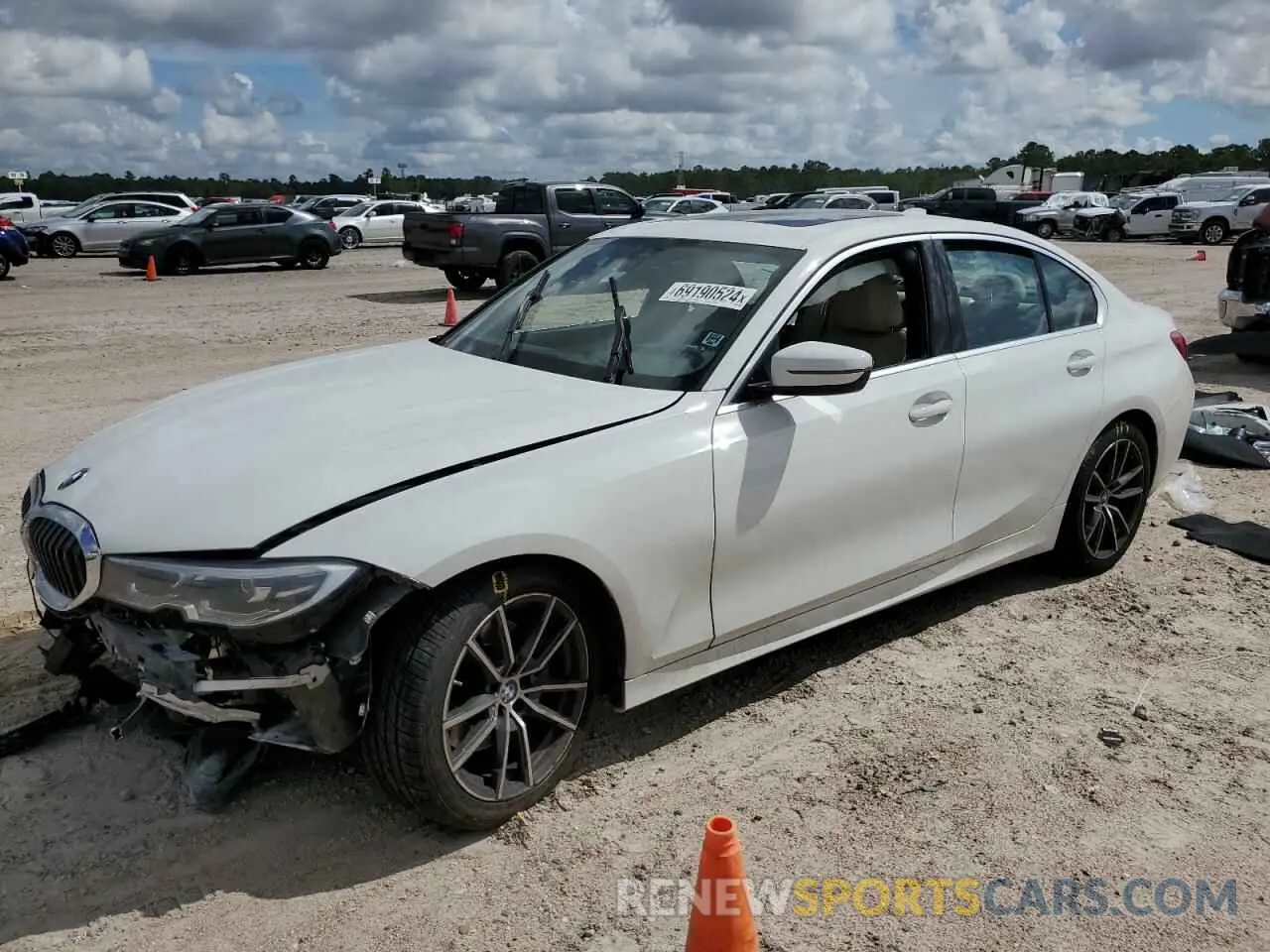 1 Photograph of a damaged car 3MW5R1J08M8B69773 BMW 3 SERIES 2021