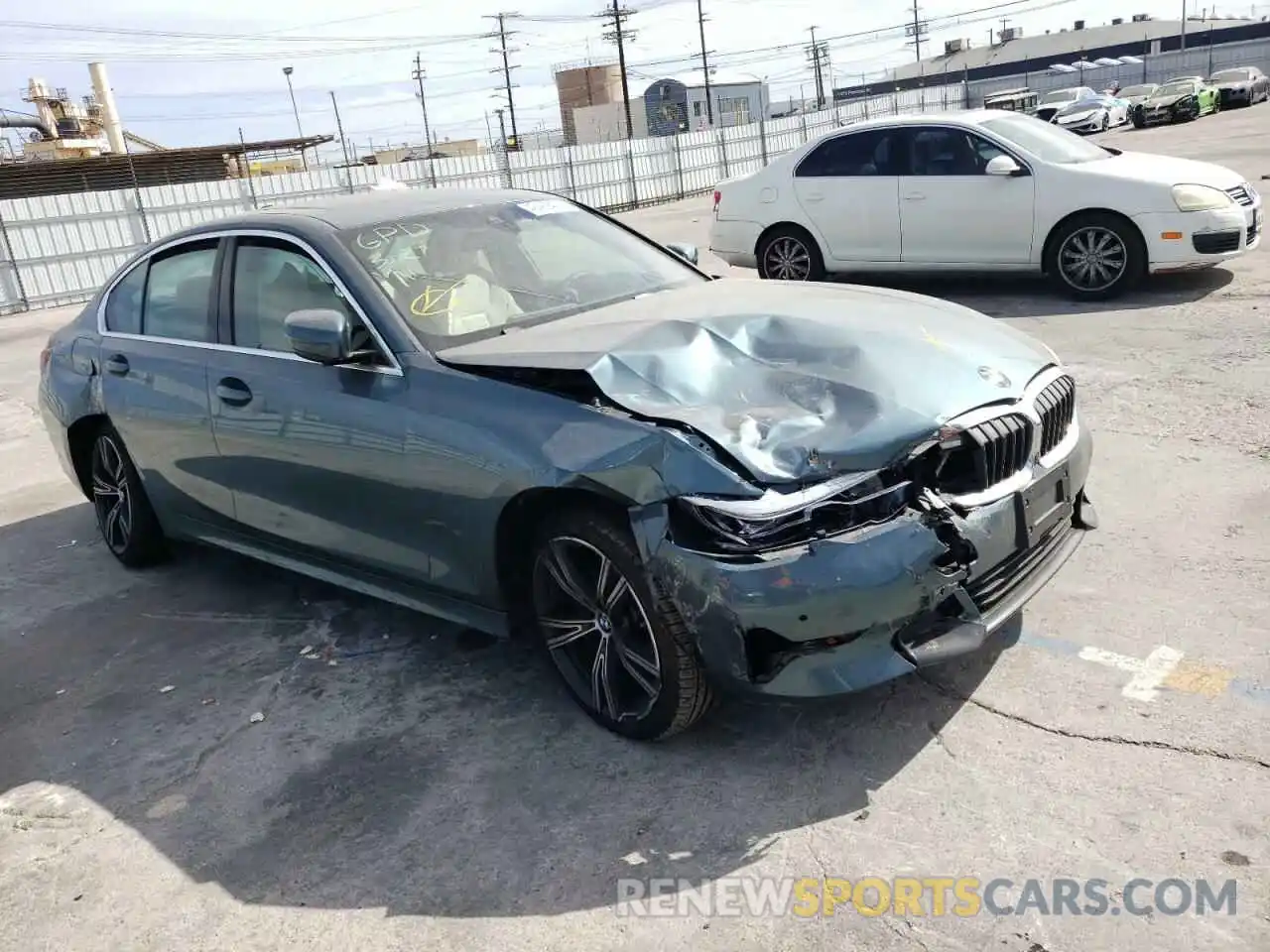 1 Photograph of a damaged car 3MW5R1J08M8B70471 BMW 3 SERIES 2021