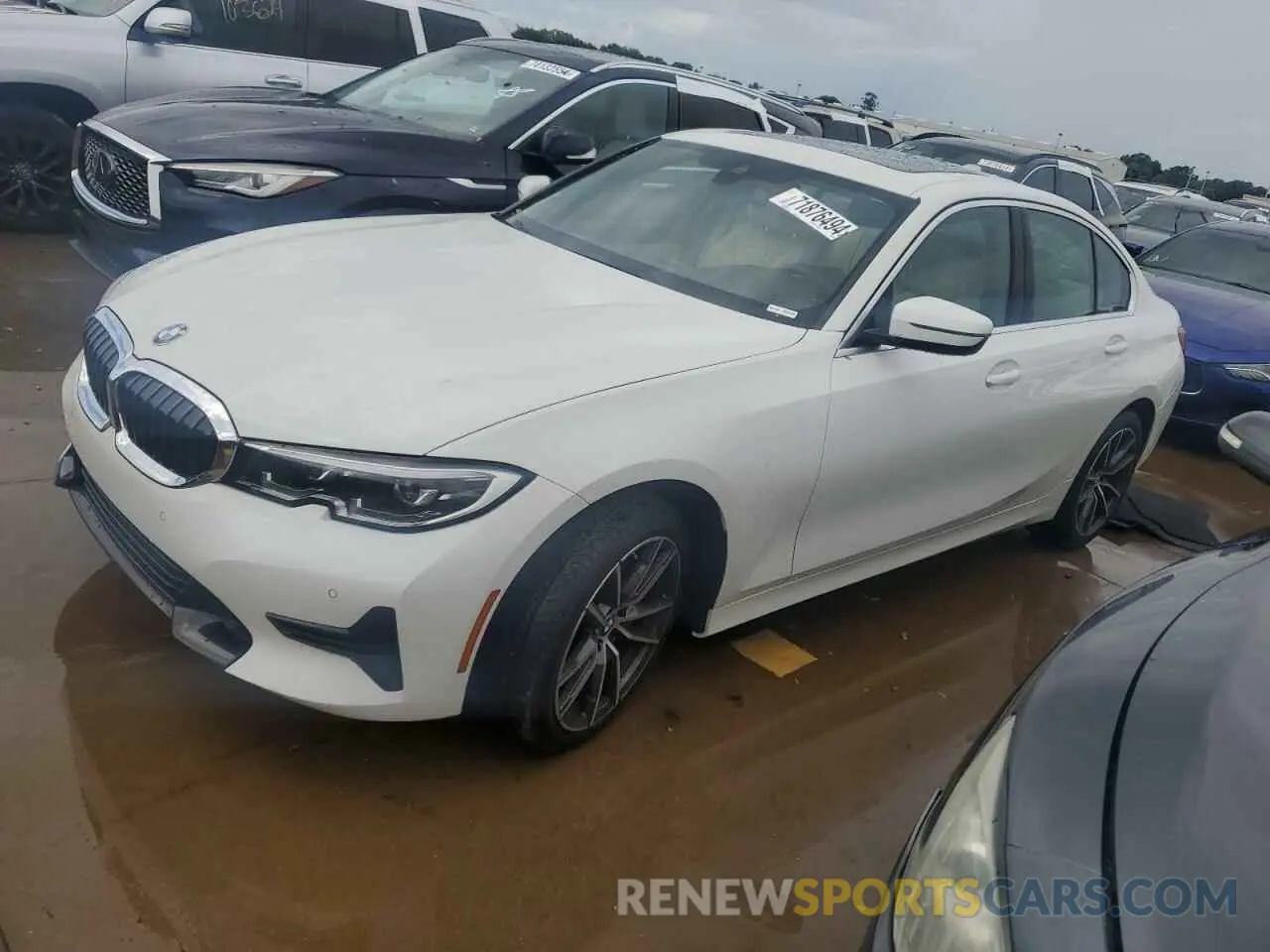 1 Photograph of a damaged car 3MW5R1J08M8B89991 BMW 3 SERIES 2021