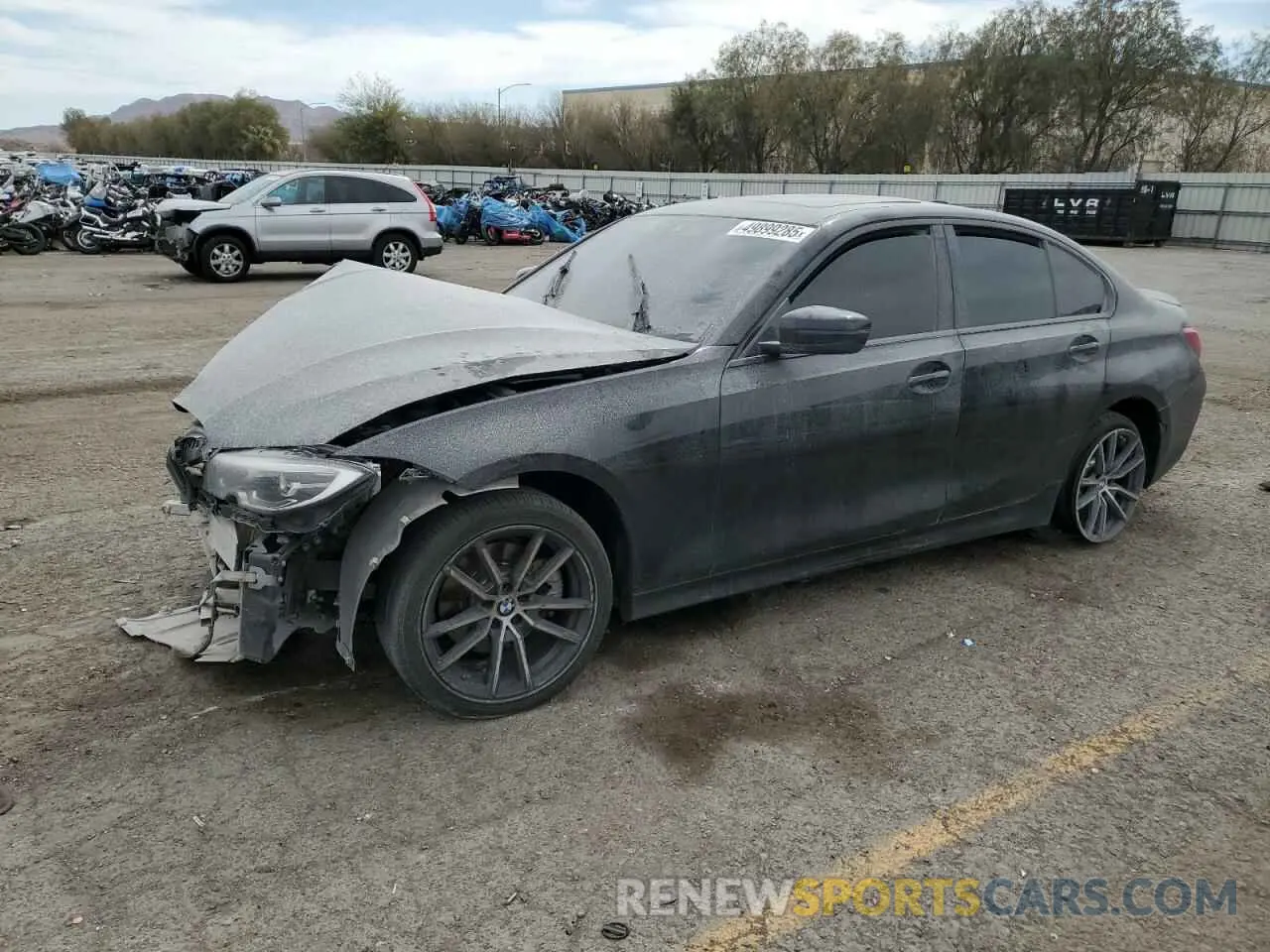 1 Photograph of a damaged car 3MW5R1J08M8B91871 BMW 3 SERIES 2021