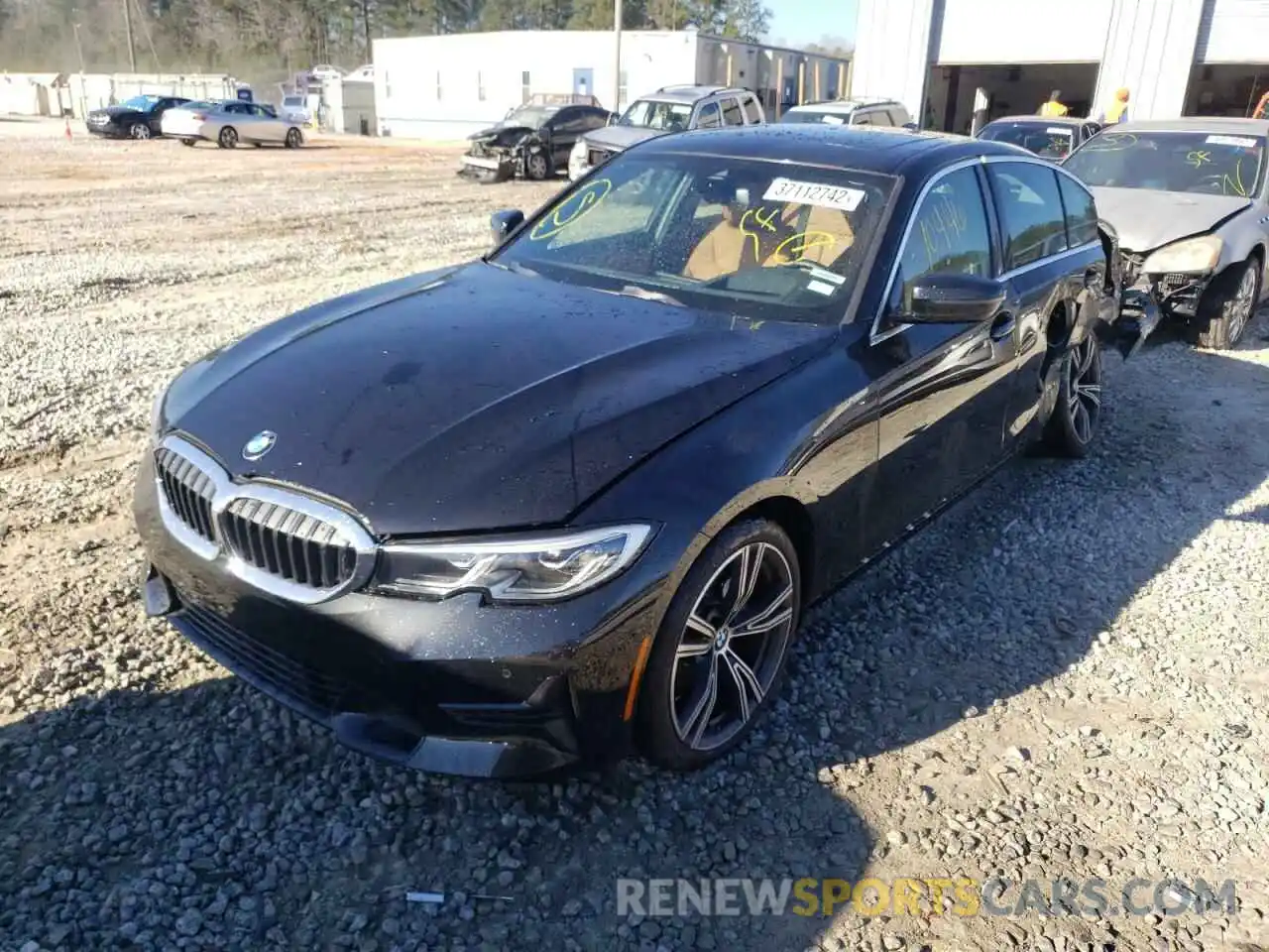 2 Photograph of a damaged car 3MW5R1J08M8C09446 BMW 3 SERIES 2021