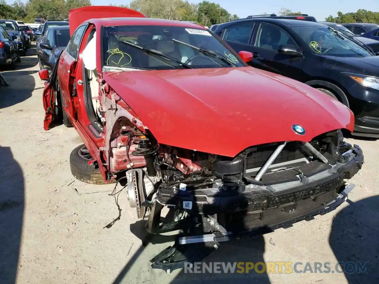 9 Photograph of a damaged car 3MW5R1J08M8C10922 BMW 3 SERIES 2021