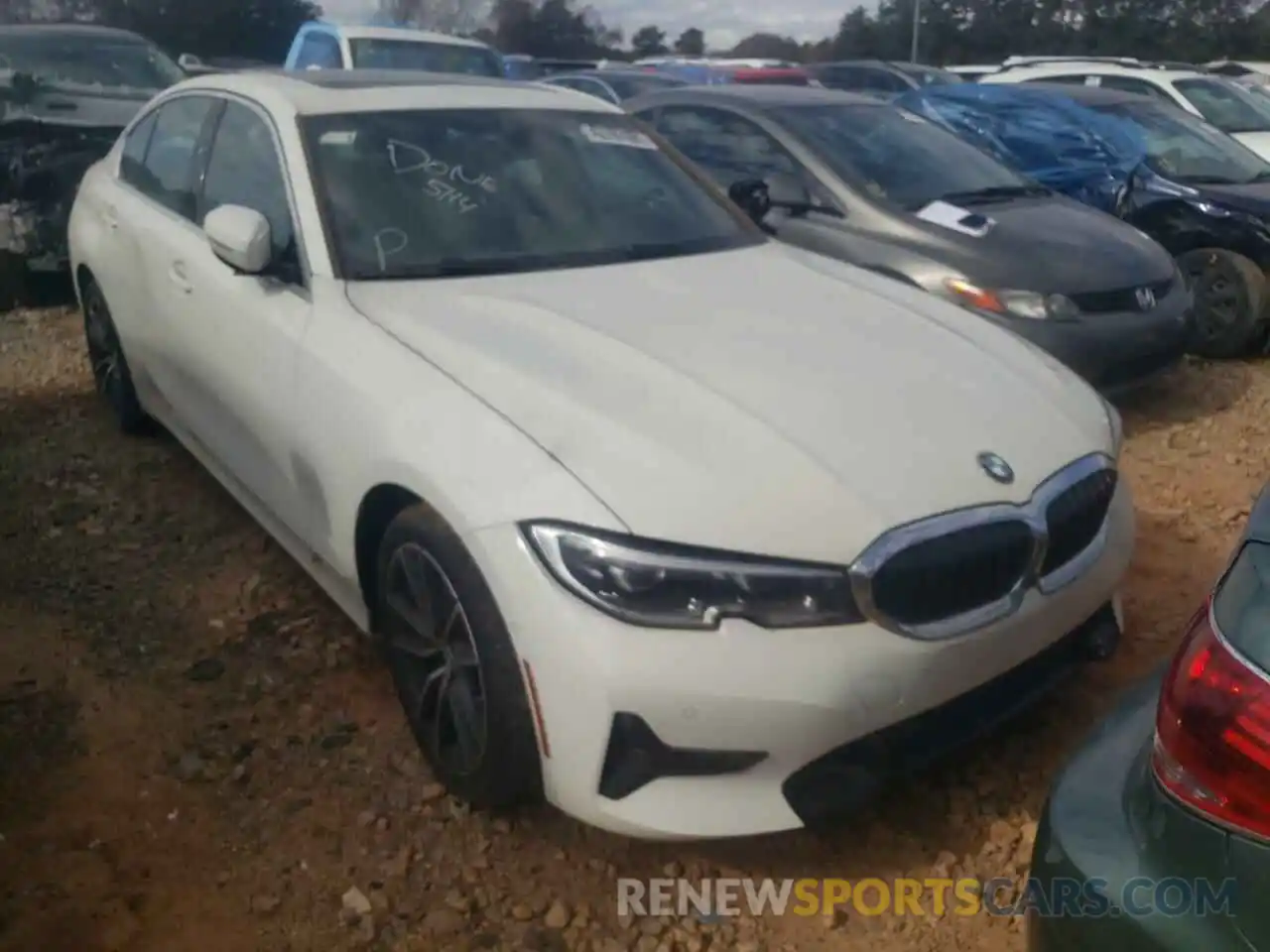 1 Photograph of a damaged car 3MW5R1J09M8B47426 BMW 3 SERIES 2021