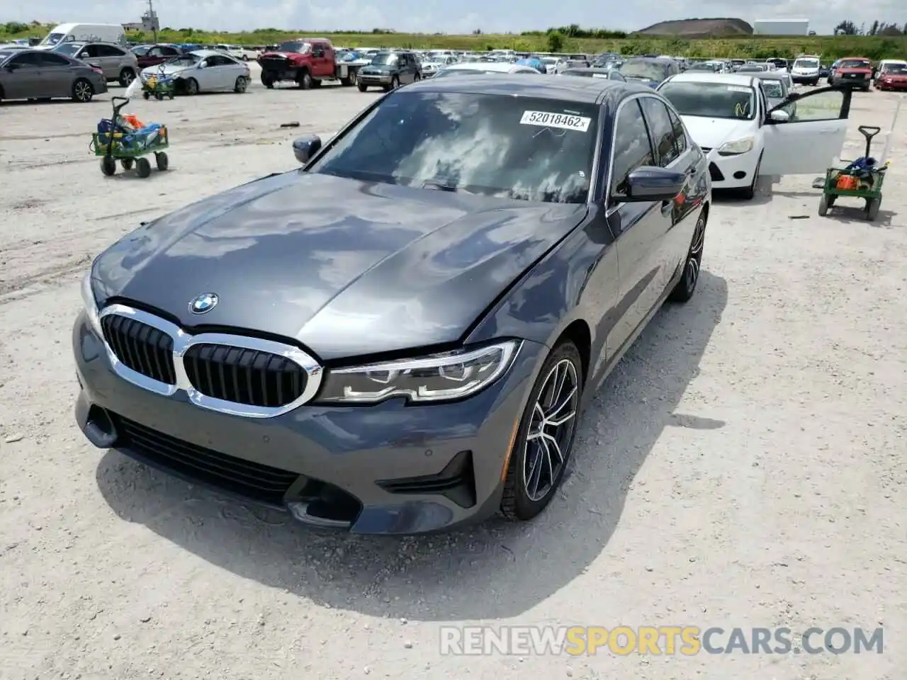 2 Photograph of a damaged car 3MW5R1J09M8B47958 BMW 3 SERIES 2021