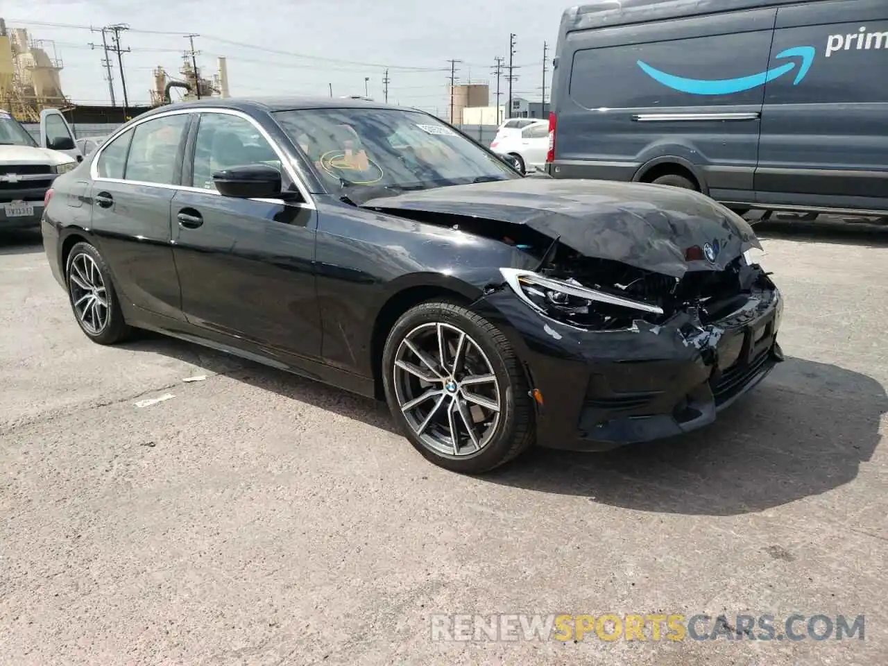 1 Photograph of a damaged car 3MW5R1J09M8B76537 BMW 3 SERIES 2021