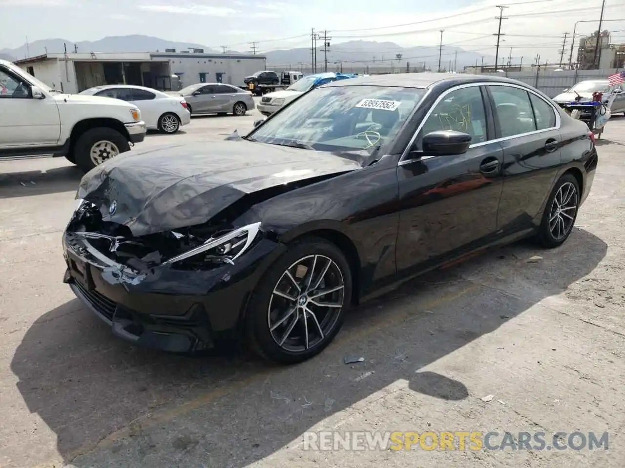 2 Photograph of a damaged car 3MW5R1J09M8B76537 BMW 3 SERIES 2021