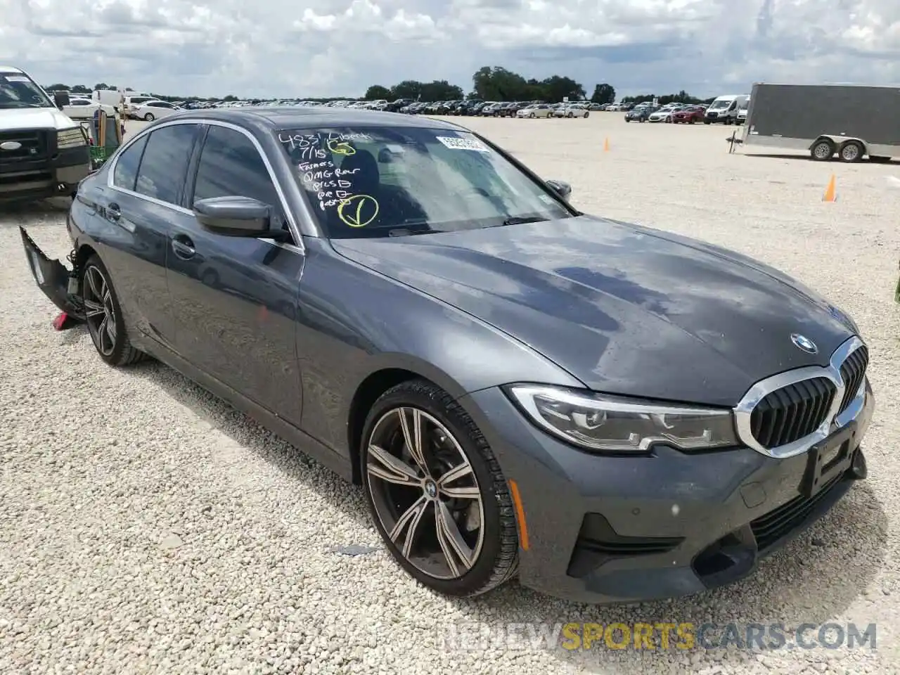 1 Photograph of a damaged car 3MW5R1J09M8B90809 BMW 3 SERIES 2021