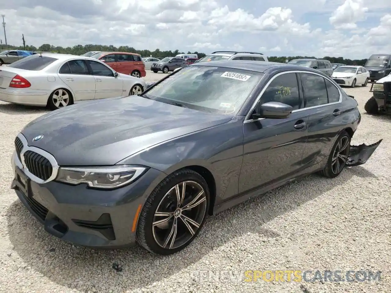 2 Photograph of a damaged car 3MW5R1J09M8B90809 BMW 3 SERIES 2021