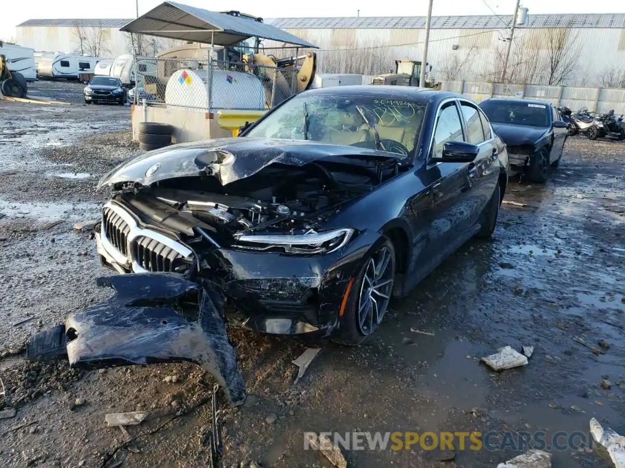 2 Photograph of a damaged car 3MW5R1J09M8C18317 BMW 3 SERIES 2021