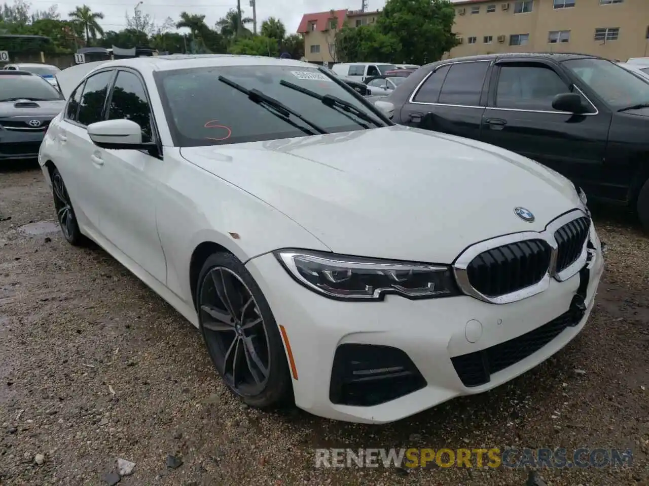 1 Photograph of a damaged car 3MW5R1J0XM8B73226 BMW 3 SERIES 2021