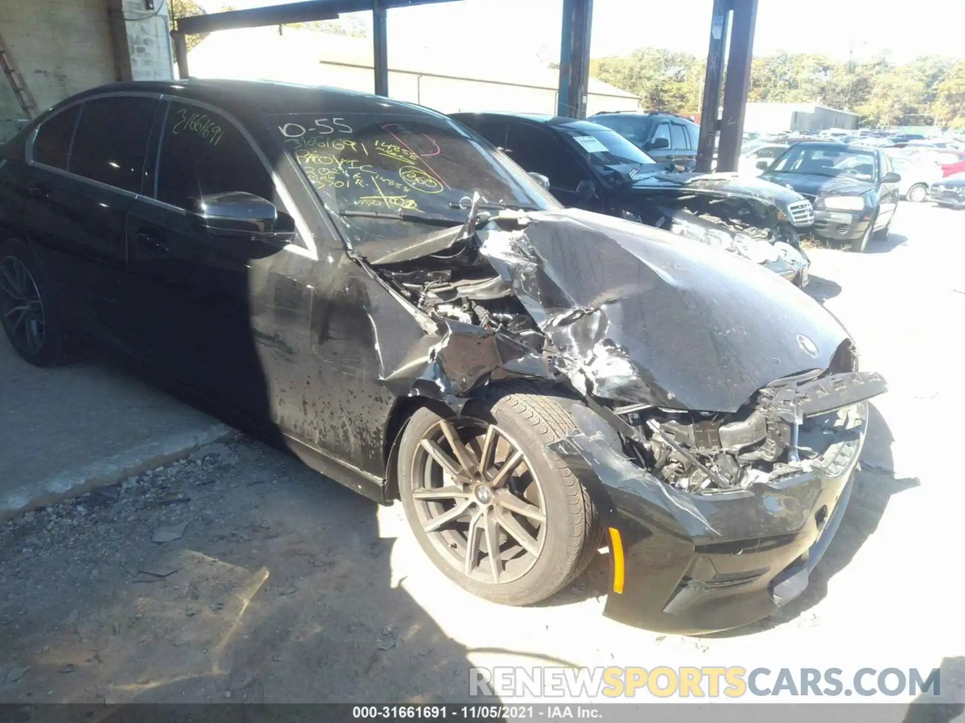 6 Photograph of a damaged car 3MW5R7J00M8B60472 BMW 3 SERIES 2021