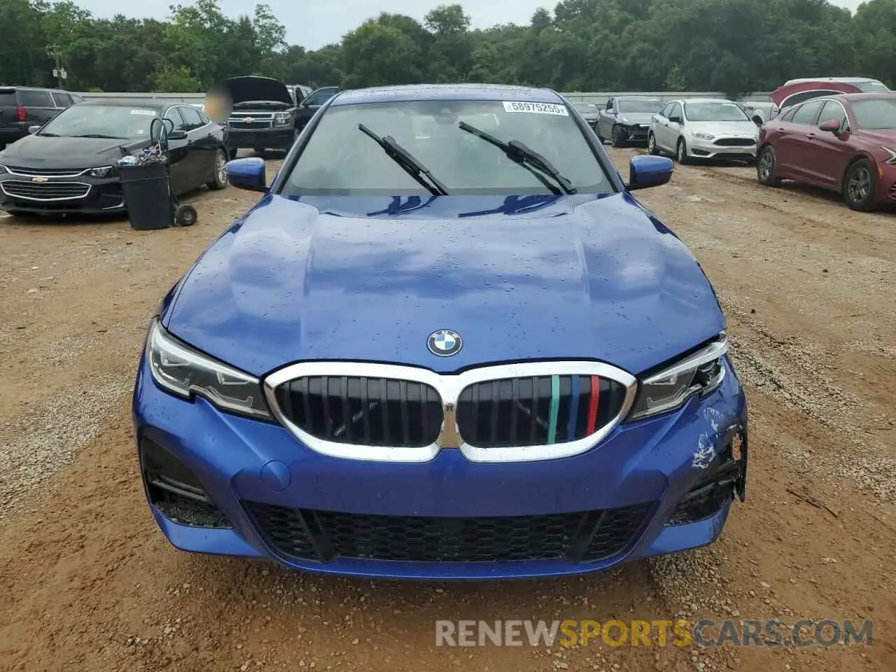 6 Photograph of a damaged car 3MW5R7J00M8B64277 BMW 3 SERIES 2021