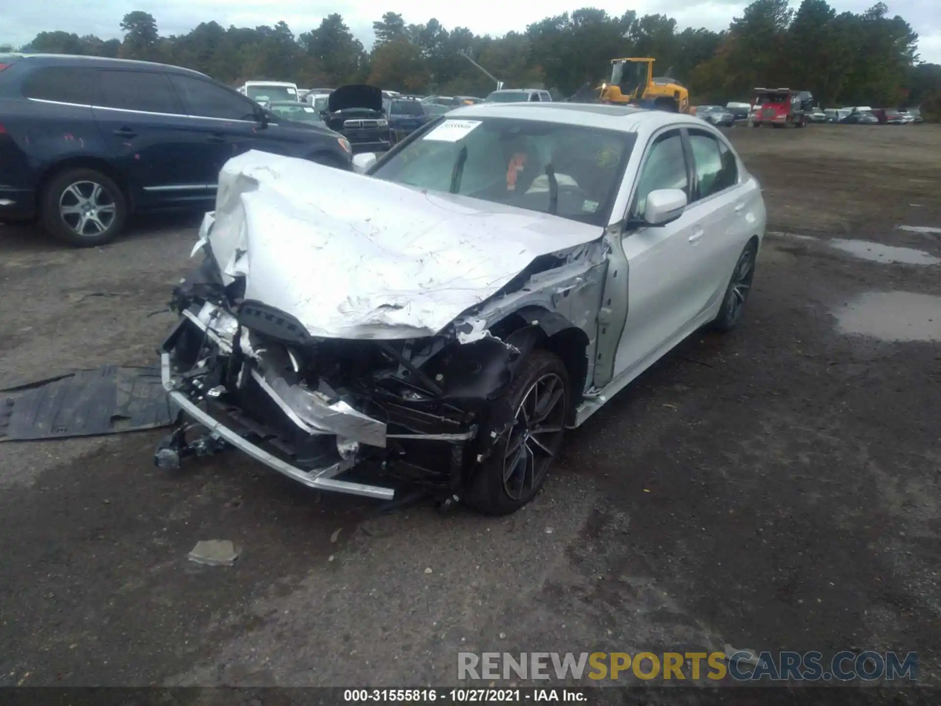 2 Photograph of a damaged car 3MW5R7J00M8B73500 BMW 3 SERIES 2021