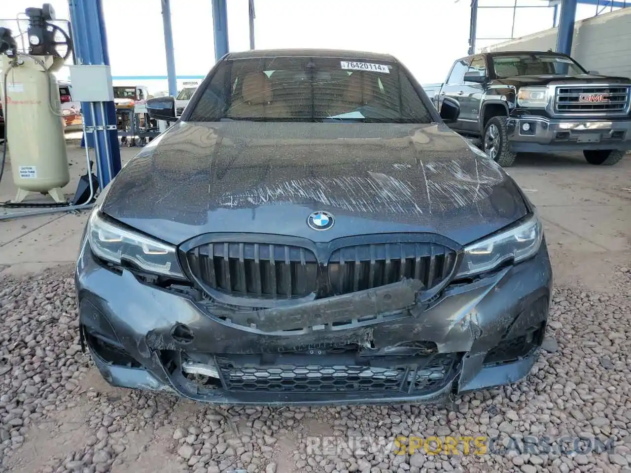 5 Photograph of a damaged car 3MW5R7J00M8B74839 BMW 3 SERIES 2021