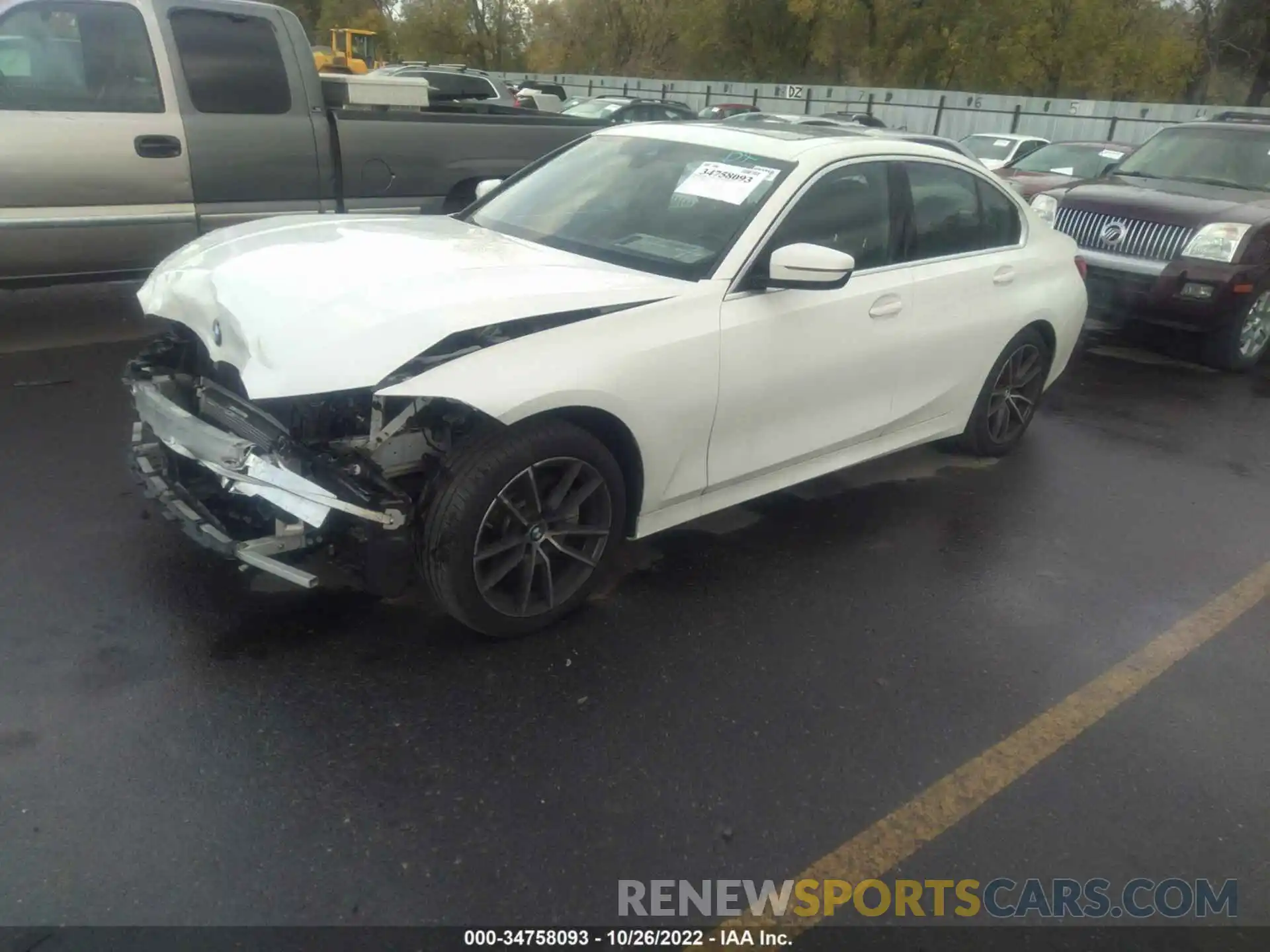 2 Photograph of a damaged car 3MW5R7J00M8B92905 BMW 3 SERIES 2021