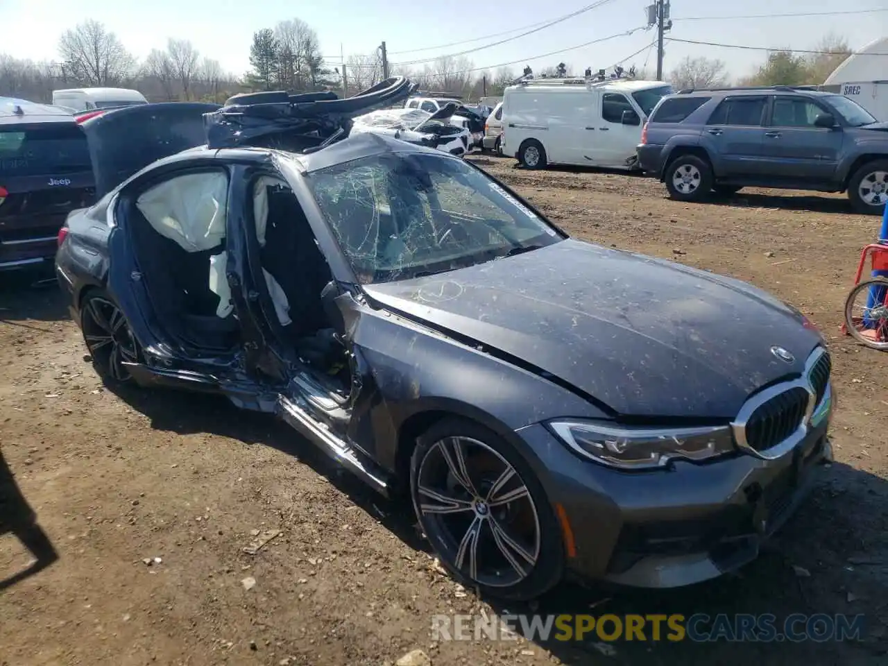 9 Photograph of a damaged car 3MW5R7J00M8C04213 BMW 3 SERIES 2021