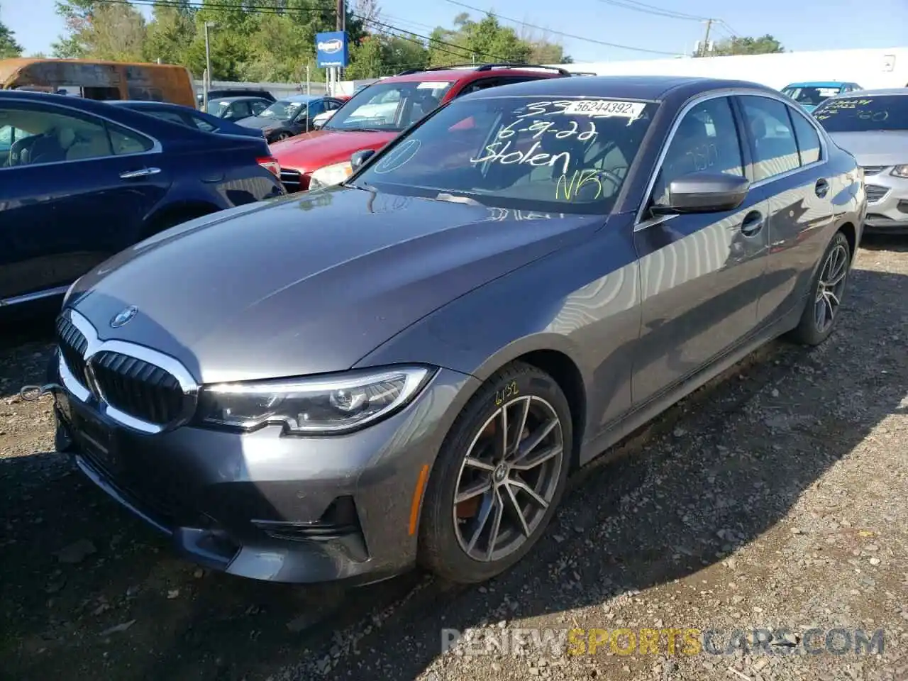 2 Photograph of a damaged car 3MW5R7J00M8C07984 BMW 3 SERIES 2021