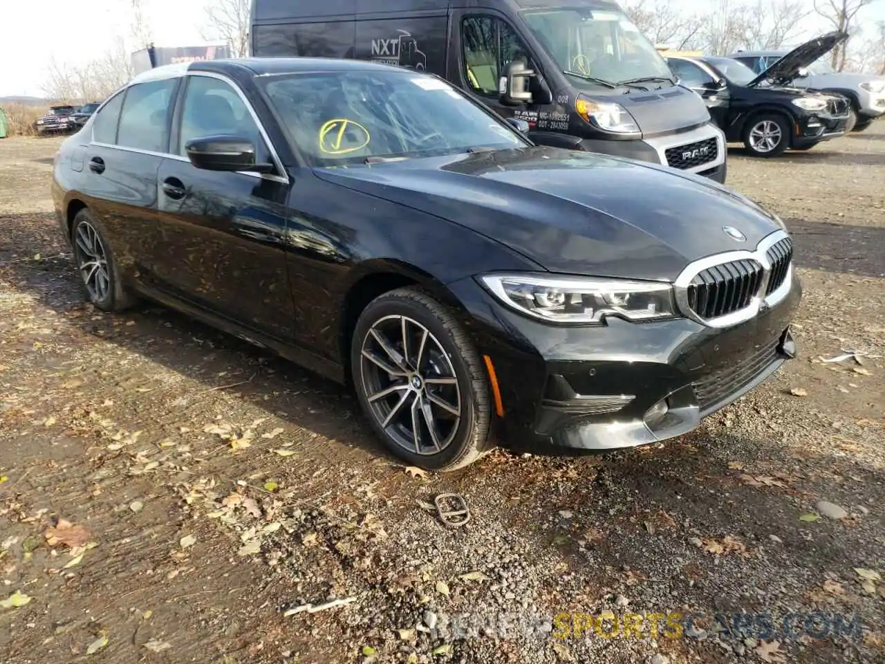 1 Photograph of a damaged car 3MW5R7J00M8C19343 BMW 3 SERIES 2021