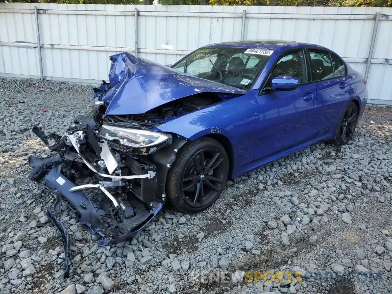 2 Photograph of a damaged car 3MW5R7J01M8B91035 BMW 3 SERIES 2021