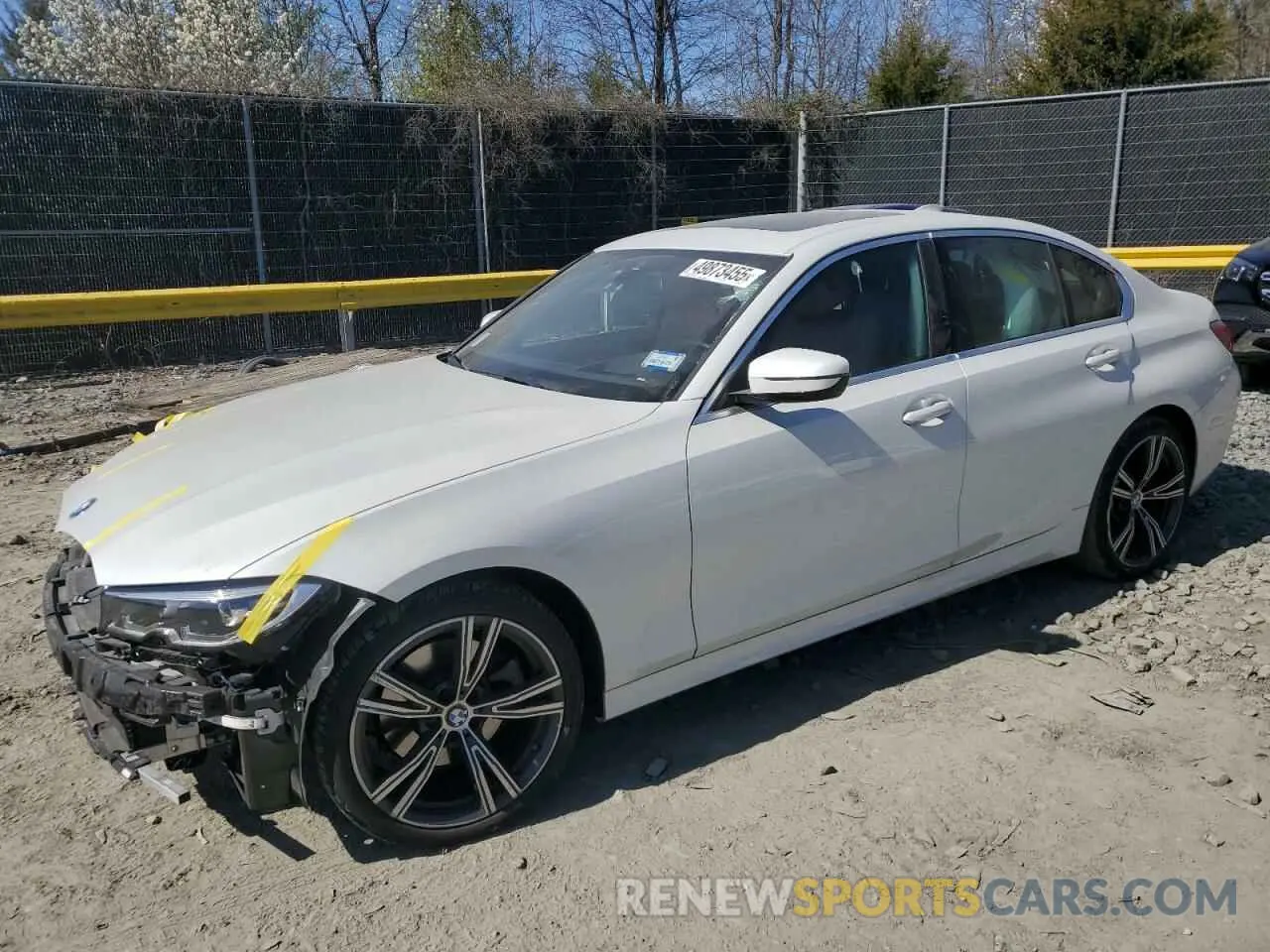 1 Photograph of a damaged car 3MW5R7J01M8B91505 BMW 3 SERIES 2021