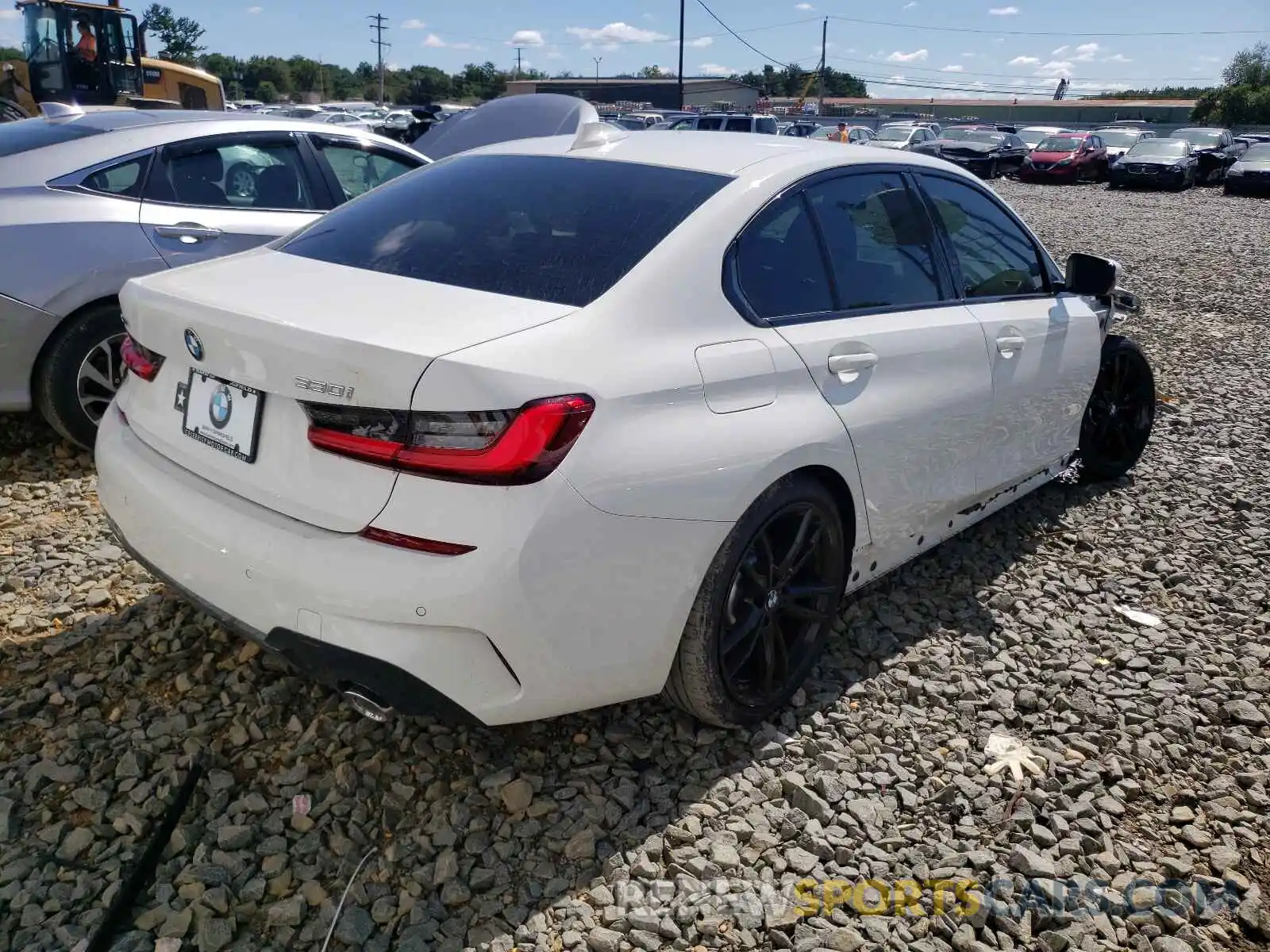 4 Photograph of a damaged car 3MW5R7J01M8C11414 BMW 3 SERIES 2021