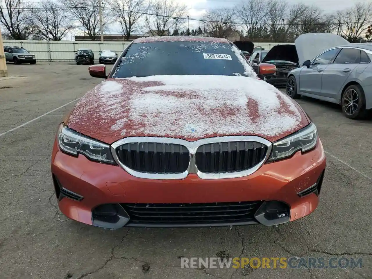 5 Photograph of a damaged car 3MW5R7J01M8C16841 BMW 3 SERIES 2021