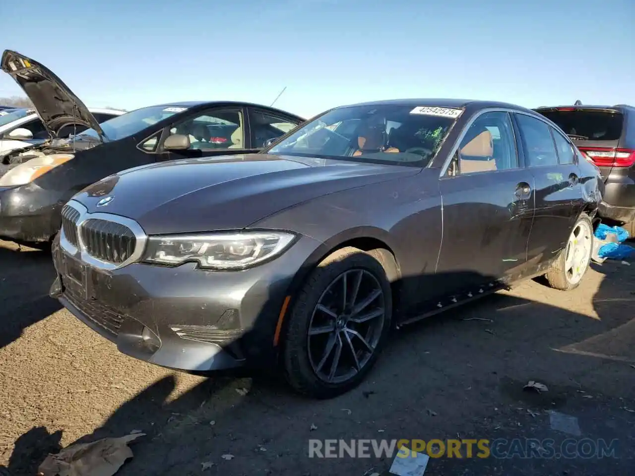 1 Photograph of a damaged car 3MW5R7J02M8B53295 BMW 3 SERIES 2021