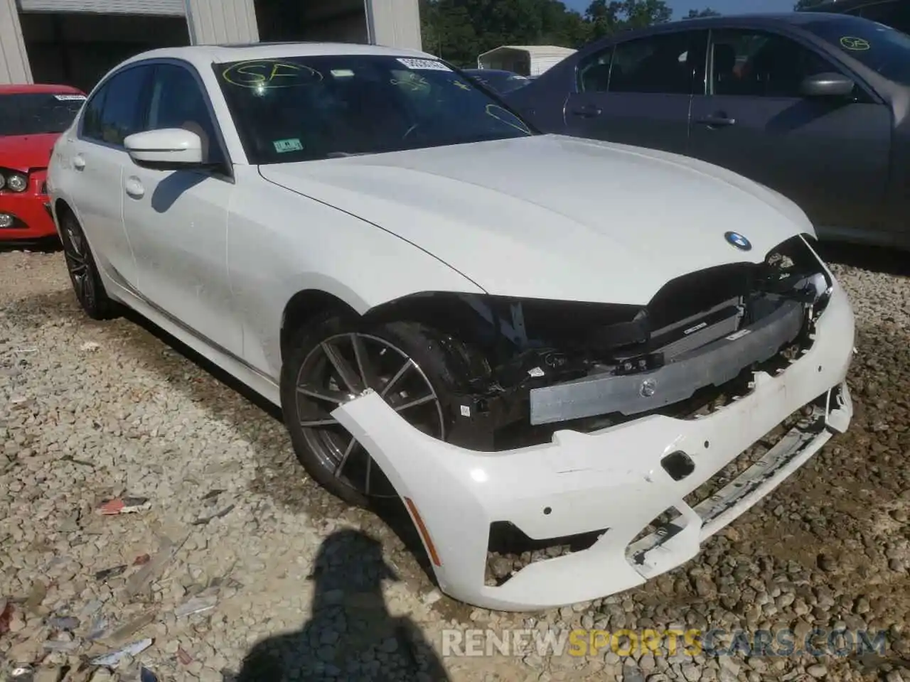 1 Photograph of a damaged car 3MW5R7J02M8B83672 BMW 3 SERIES 2021