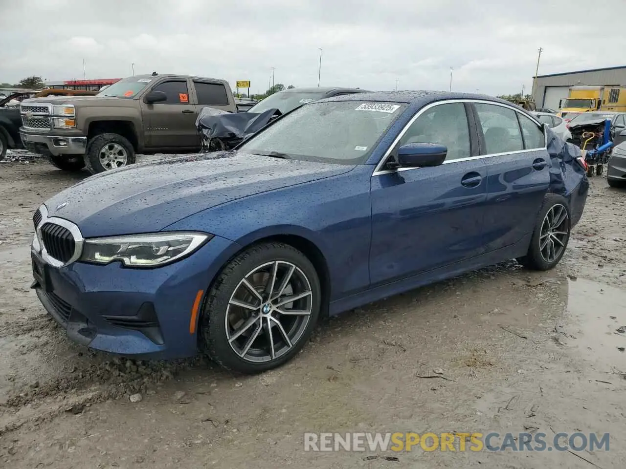 1 Photograph of a damaged car 3MW5R7J02M8B84689 BMW 3 SERIES 2021