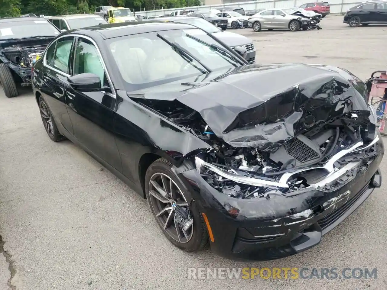 1 Photograph of a damaged car 3MW5R7J02M8B95658 BMW 3 SERIES 2021