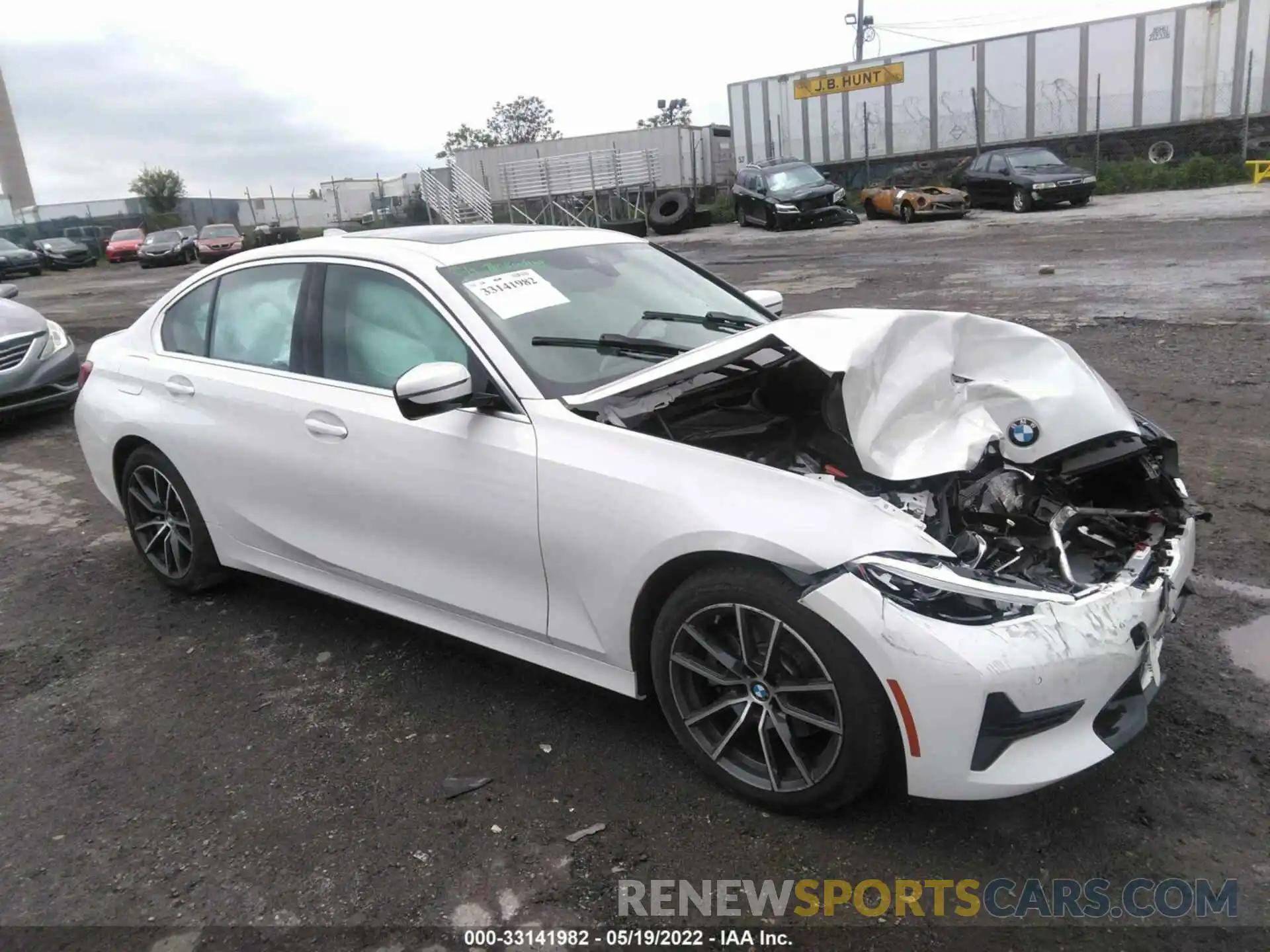 1 Photograph of a damaged car 3MW5R7J03M8B69019 BMW 3 SERIES 2021