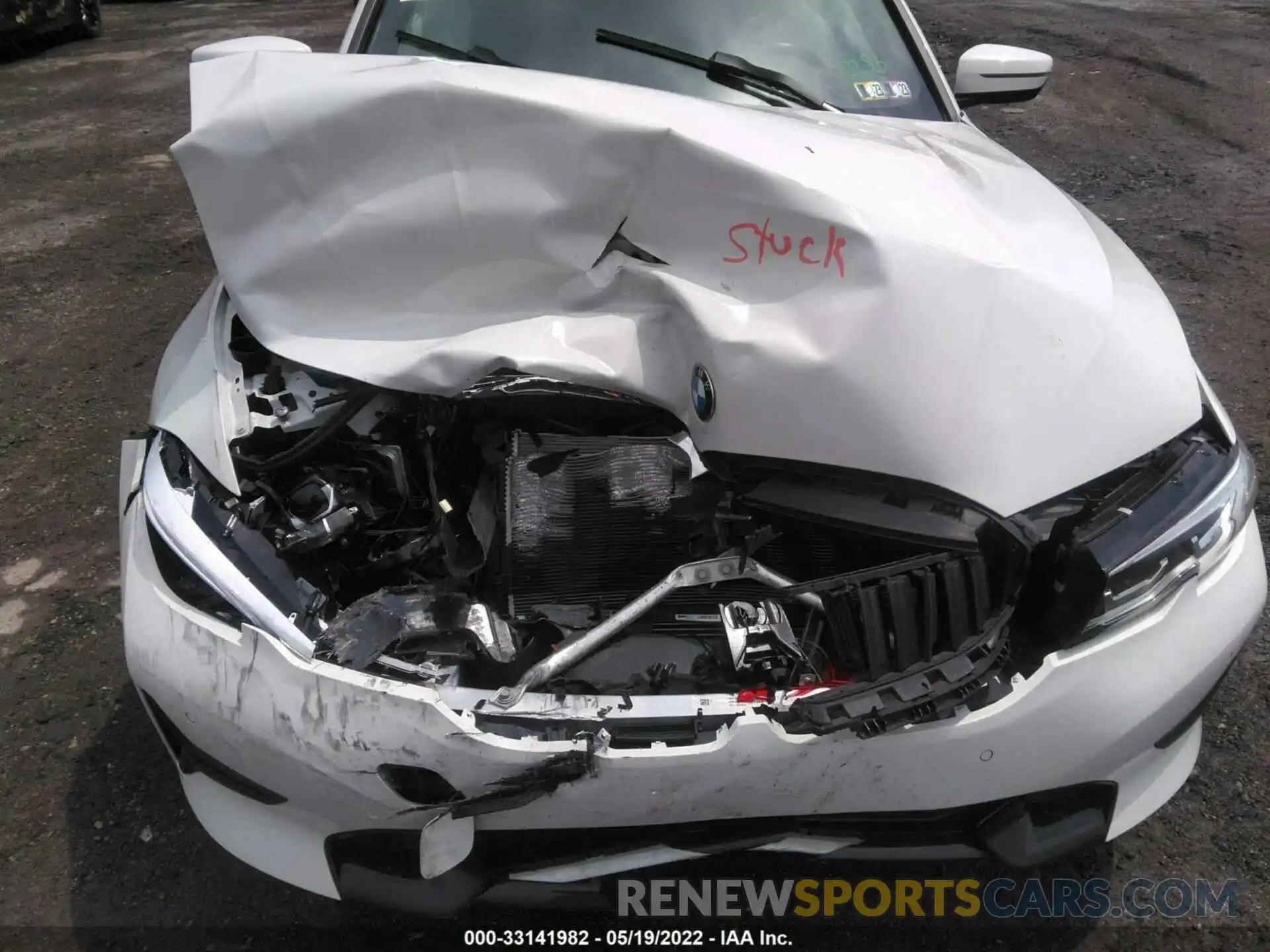 10 Photograph of a damaged car 3MW5R7J03M8B69019 BMW 3 SERIES 2021