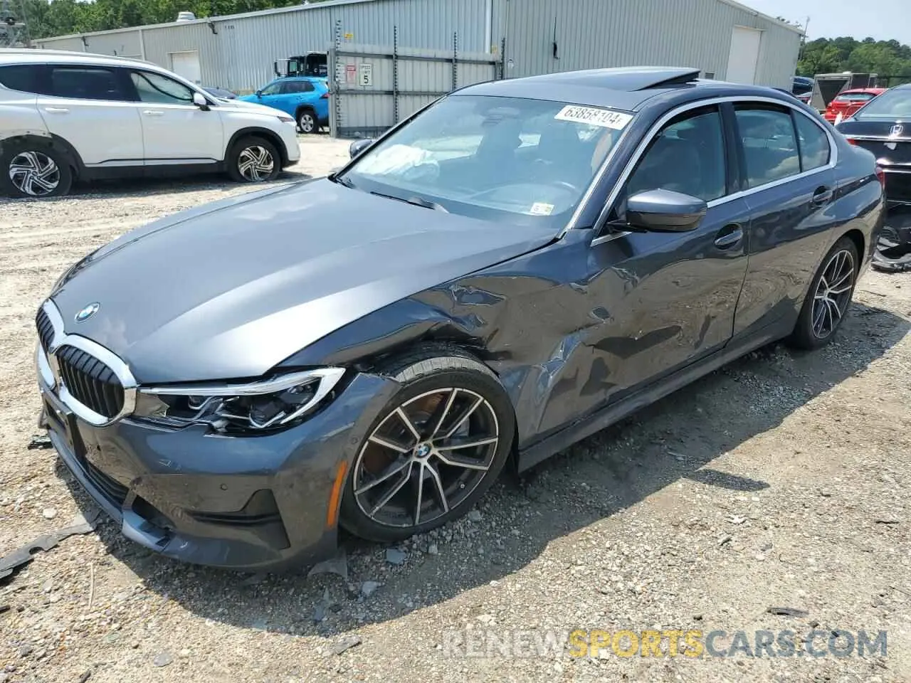 1 Photograph of a damaged car 3MW5R7J03M8B88167 BMW 3 SERIES 2021