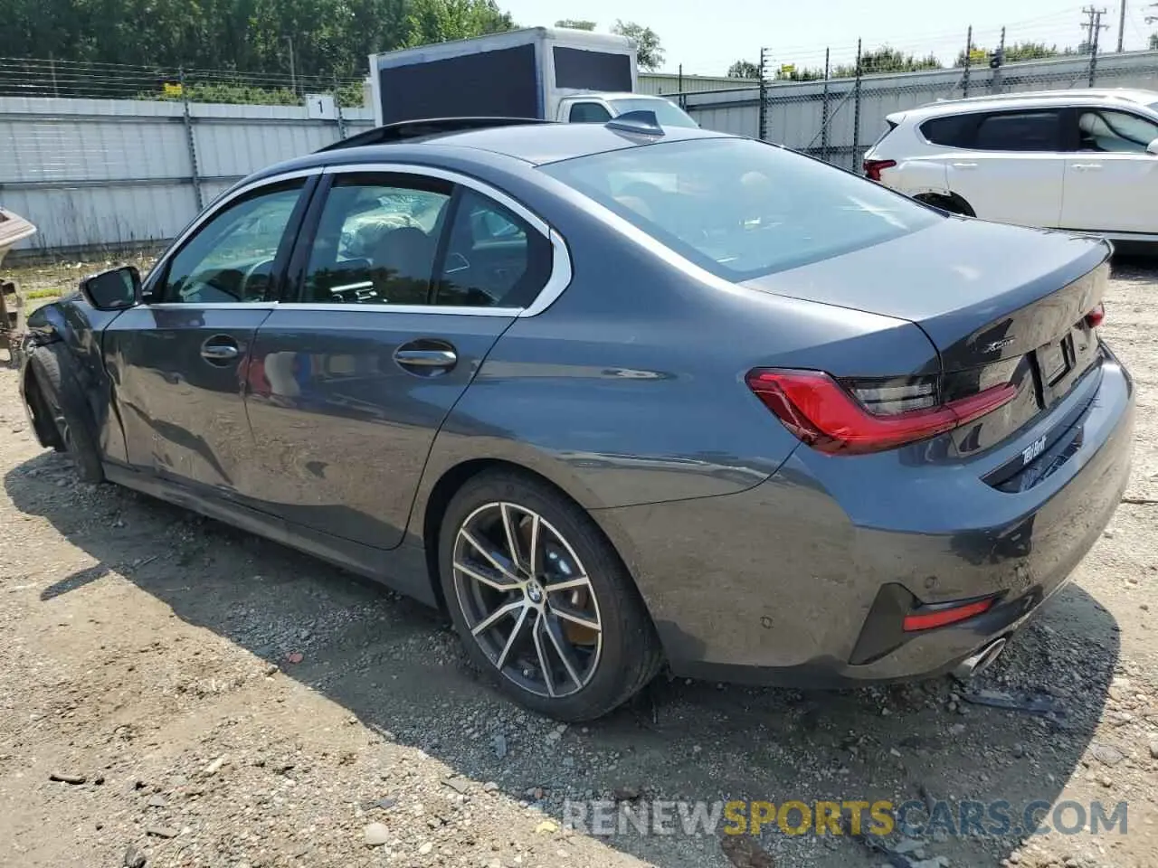 2 Photograph of a damaged car 3MW5R7J03M8B88167 BMW 3 SERIES 2021