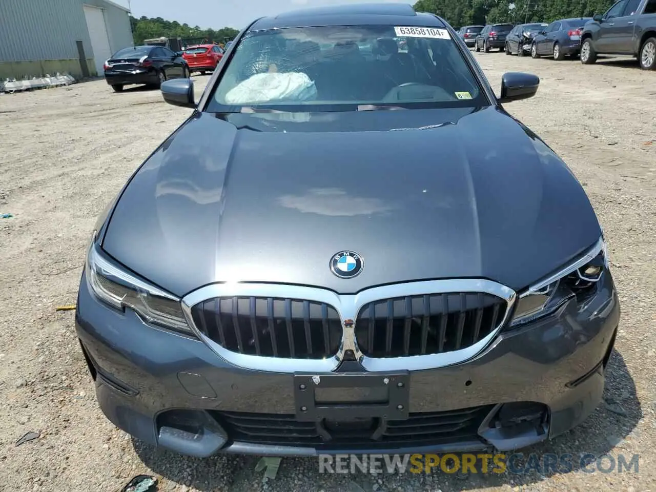 5 Photograph of a damaged car 3MW5R7J03M8B88167 BMW 3 SERIES 2021