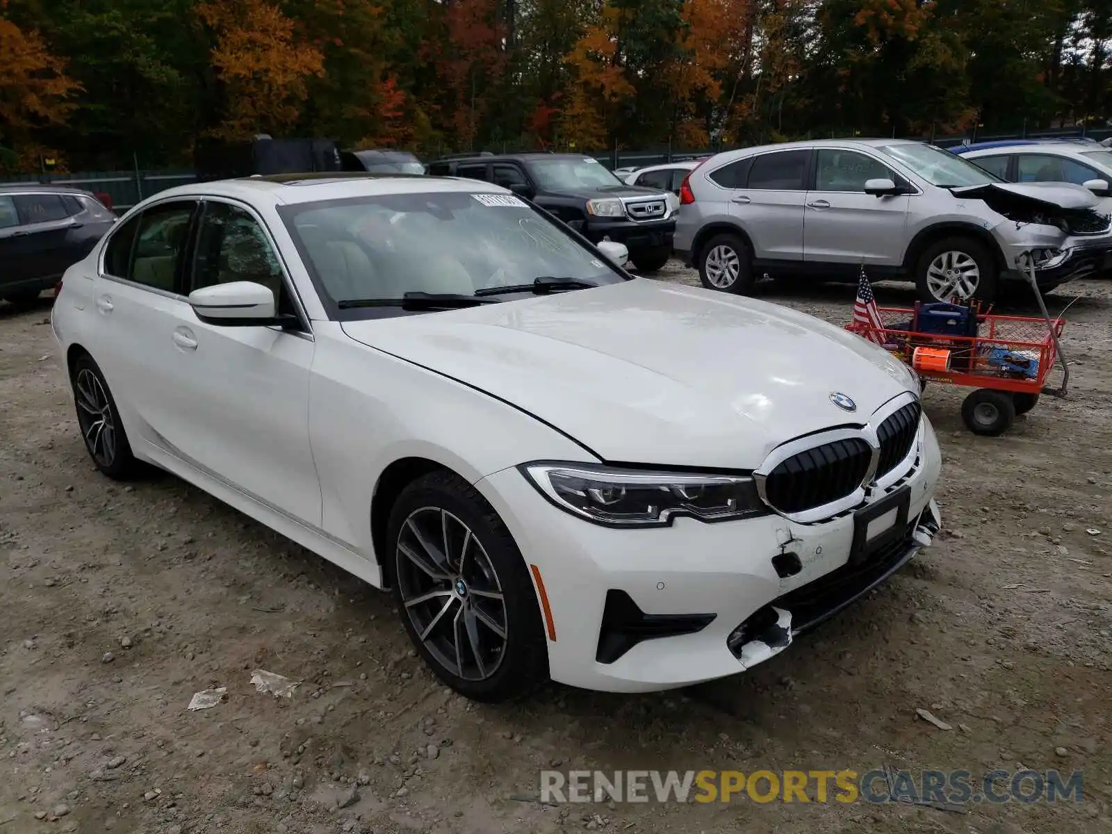 1 Photograph of a damaged car 3MW5R7J03M8B95653 BMW 3 SERIES 2021