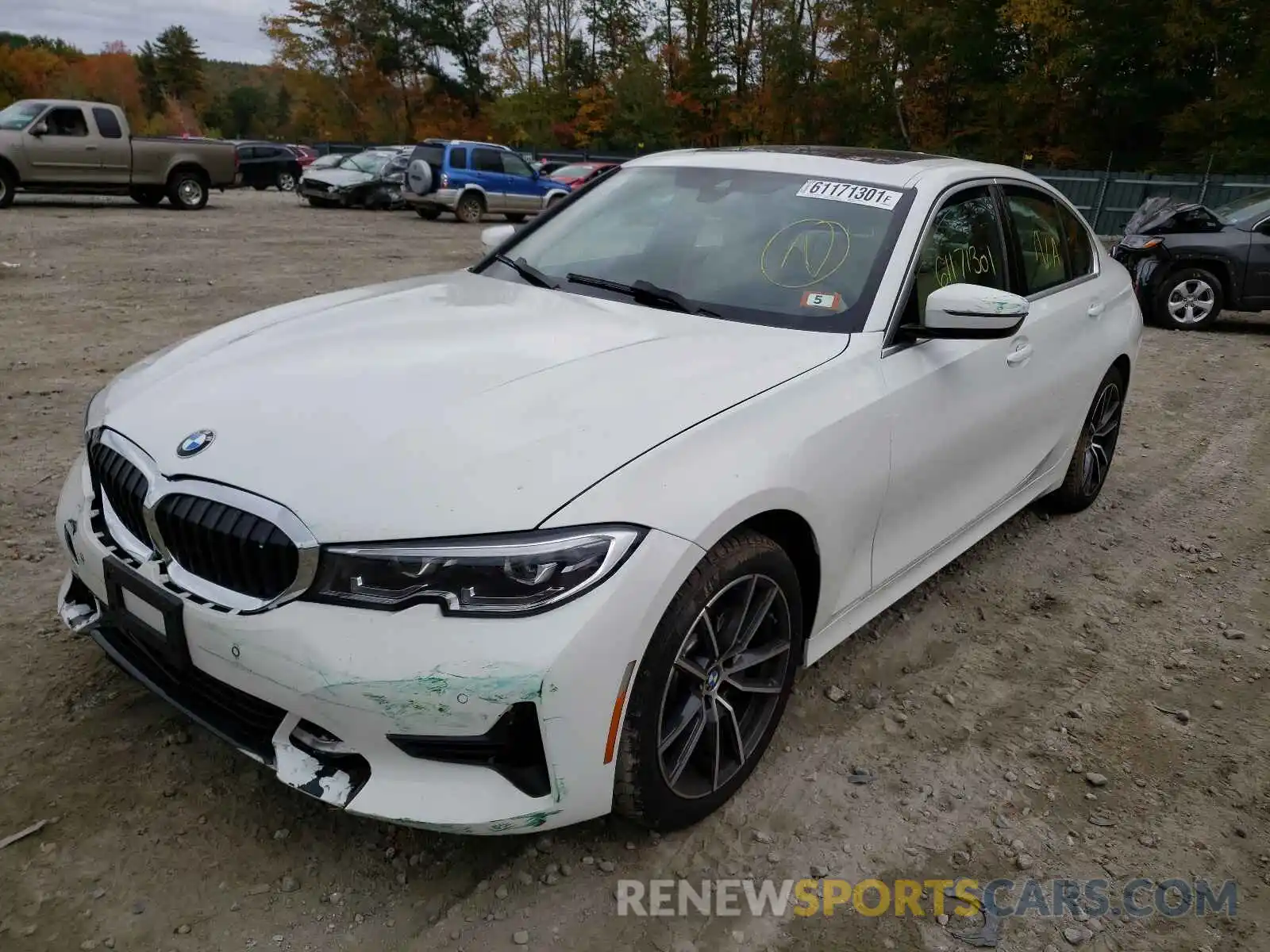 2 Photograph of a damaged car 3MW5R7J03M8B95653 BMW 3 SERIES 2021