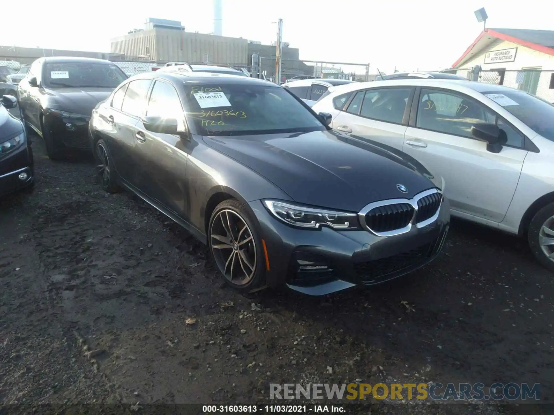 1 Photograph of a damaged car 3MW5R7J03M8C01371 BMW 3 SERIES 2021