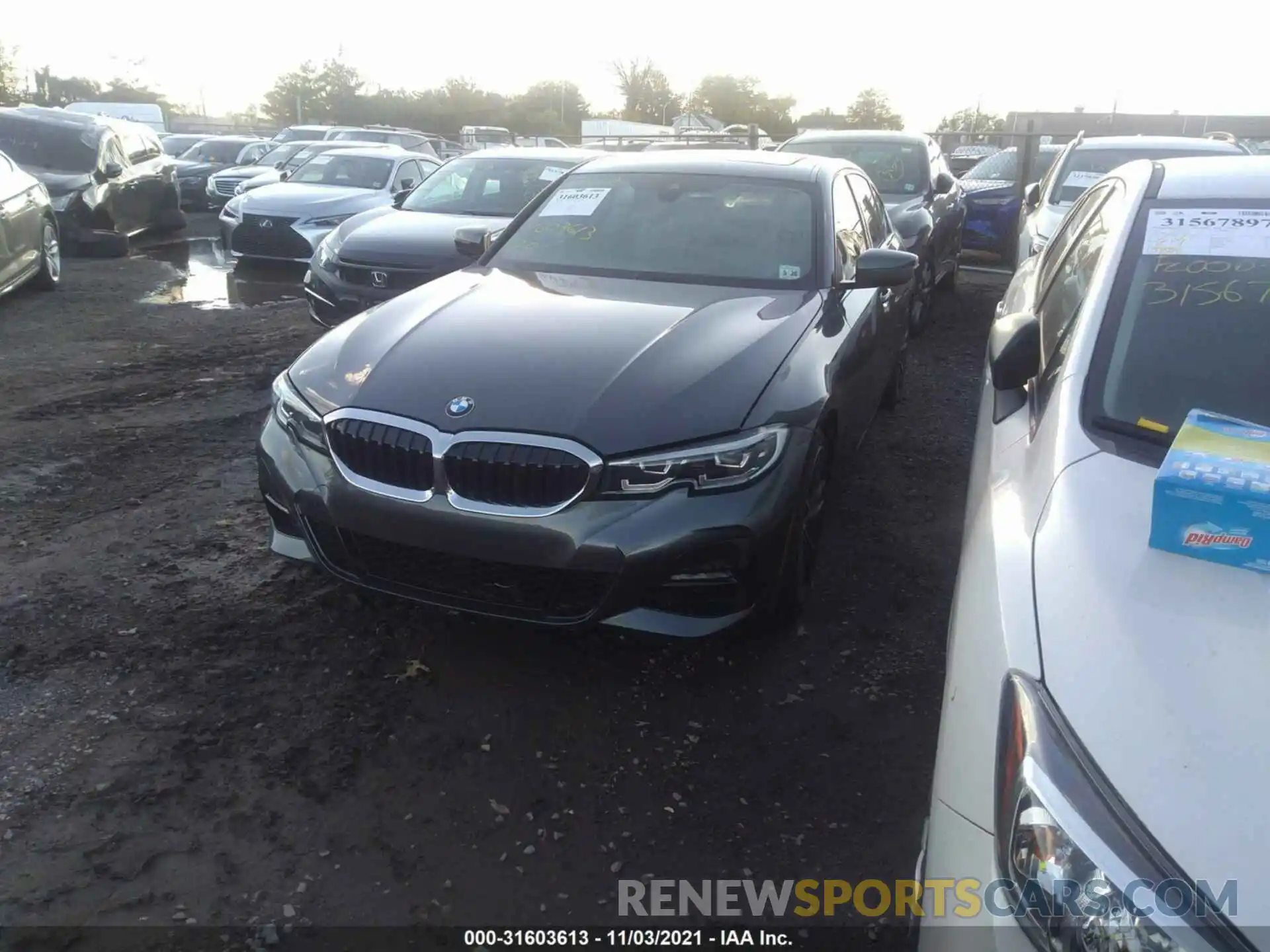 2 Photograph of a damaged car 3MW5R7J03M8C01371 BMW 3 SERIES 2021